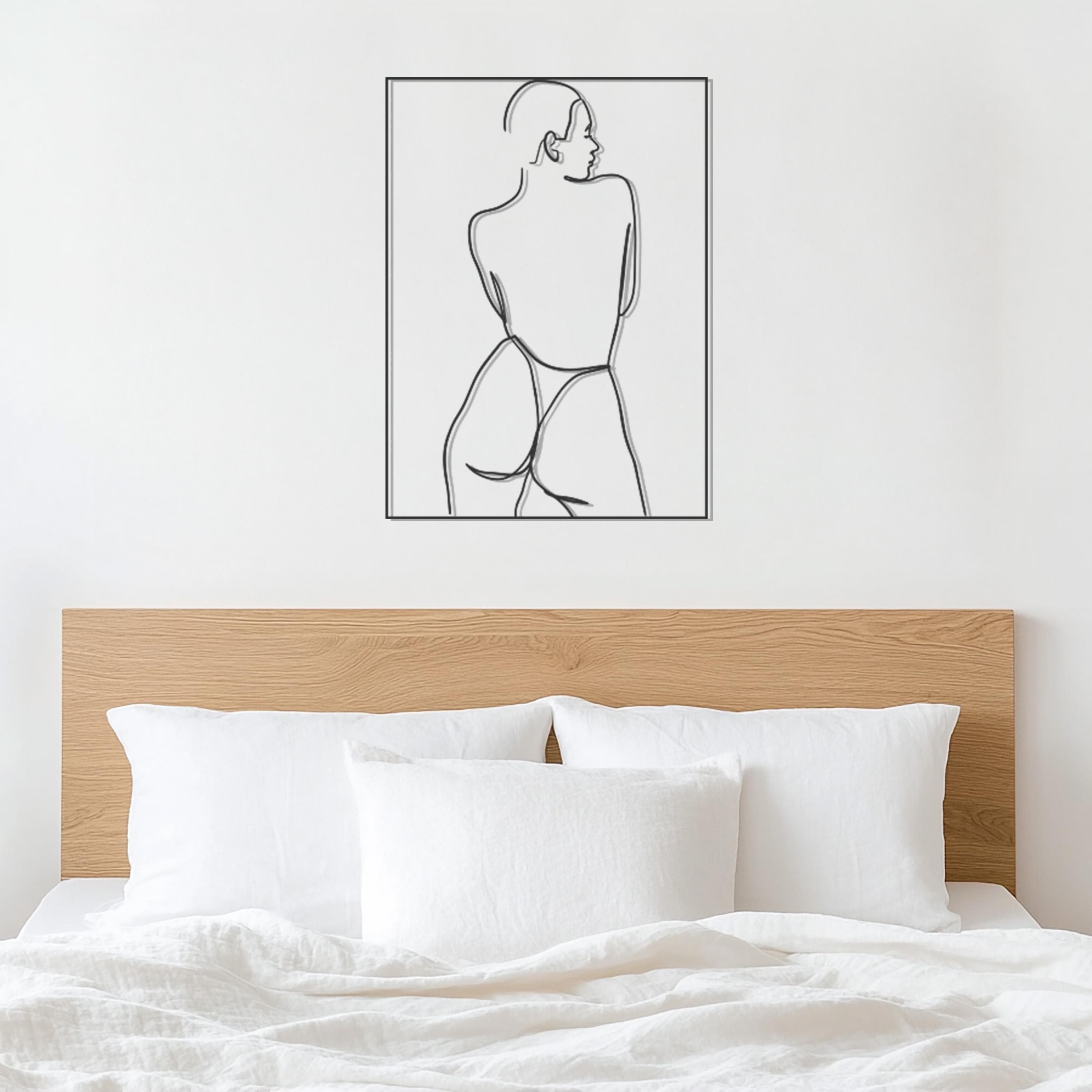 Female Line Art Metal Wall Decor, Minimalist Body Silhouette Sculpture, Modern Woman Figure Wall Art, Wall Art, Elegant Gift For Art Lover - image 5