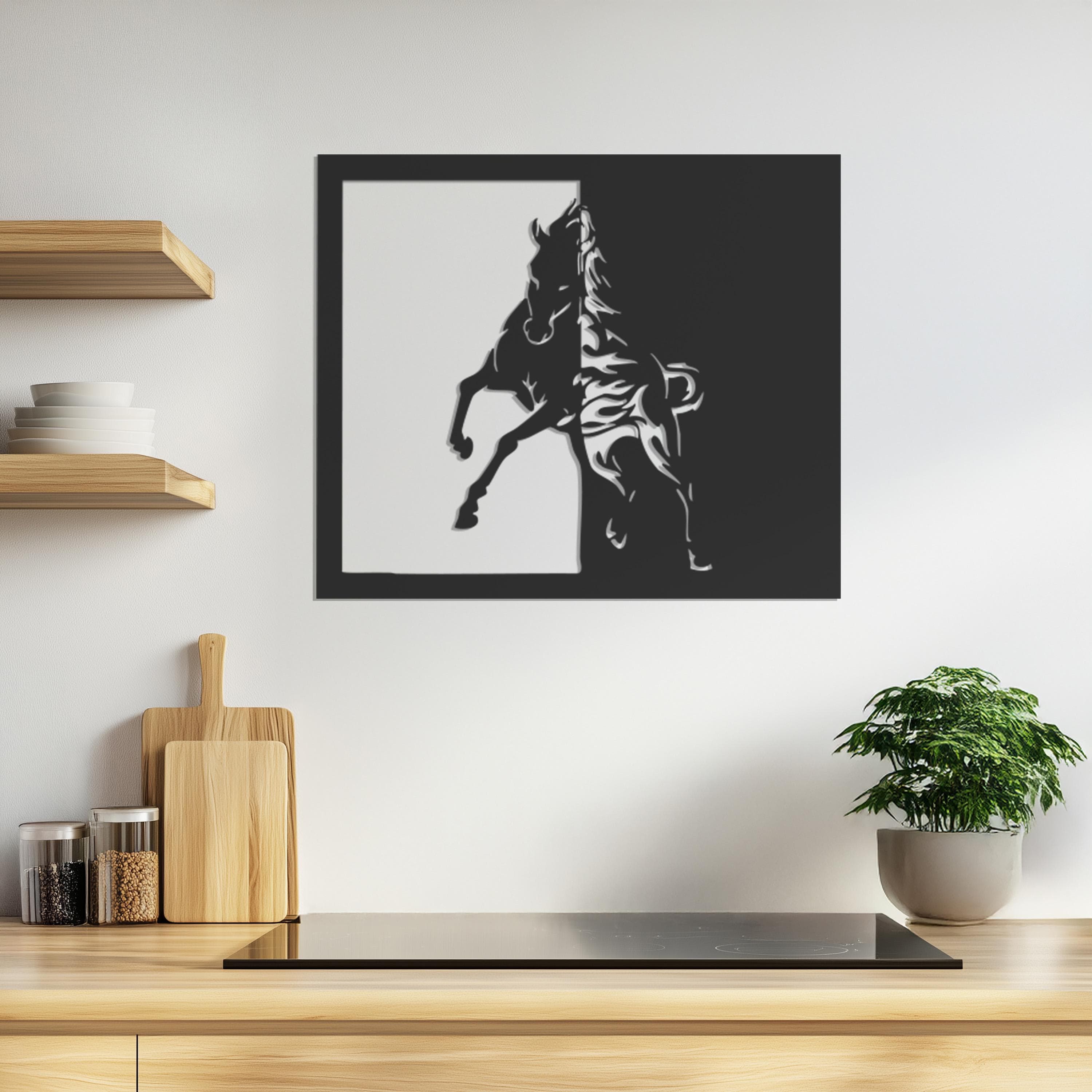 Running Horse Metal Wall Art, Abstract Horse Wall Decor, Animal Wall Decor, Modern Wall Decor, Metal Wall Art Decor,  Gift For Home