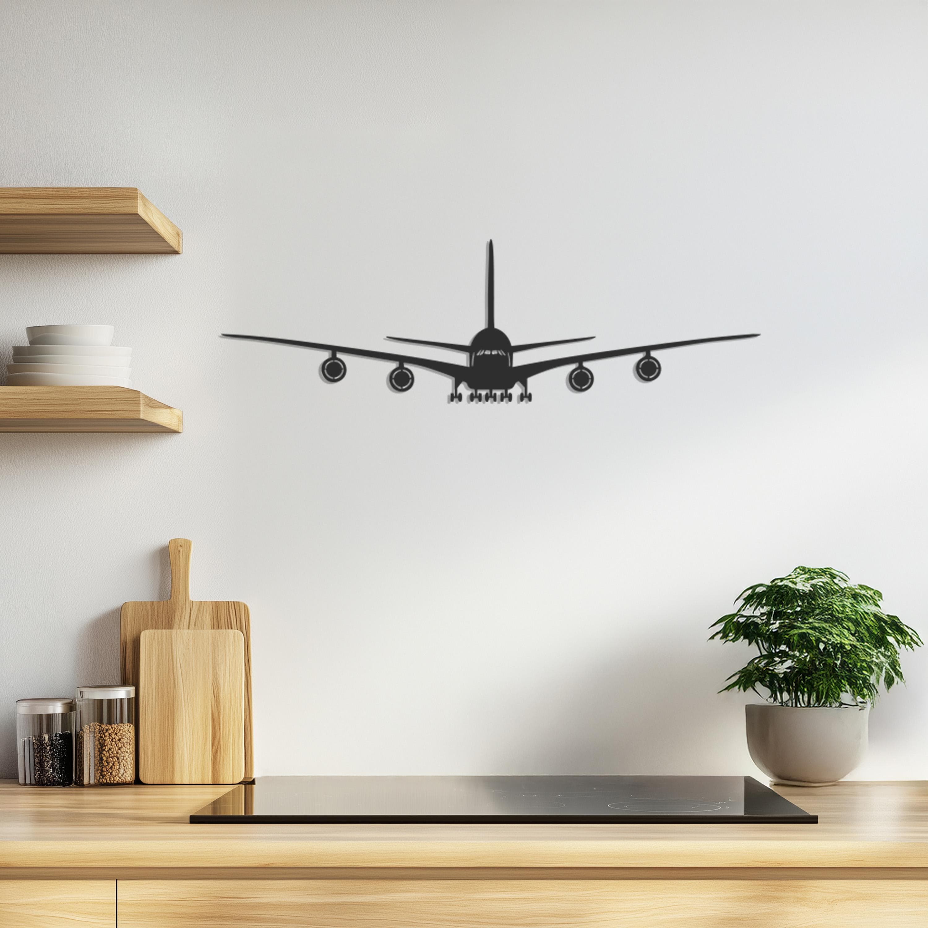 Aviation-Themed Metal Wall Art - Airplane Decor for Pilots, Aviation Enthusiasts, Unique Gift for Aircraft Lovers, Modern Home Decor - image 3