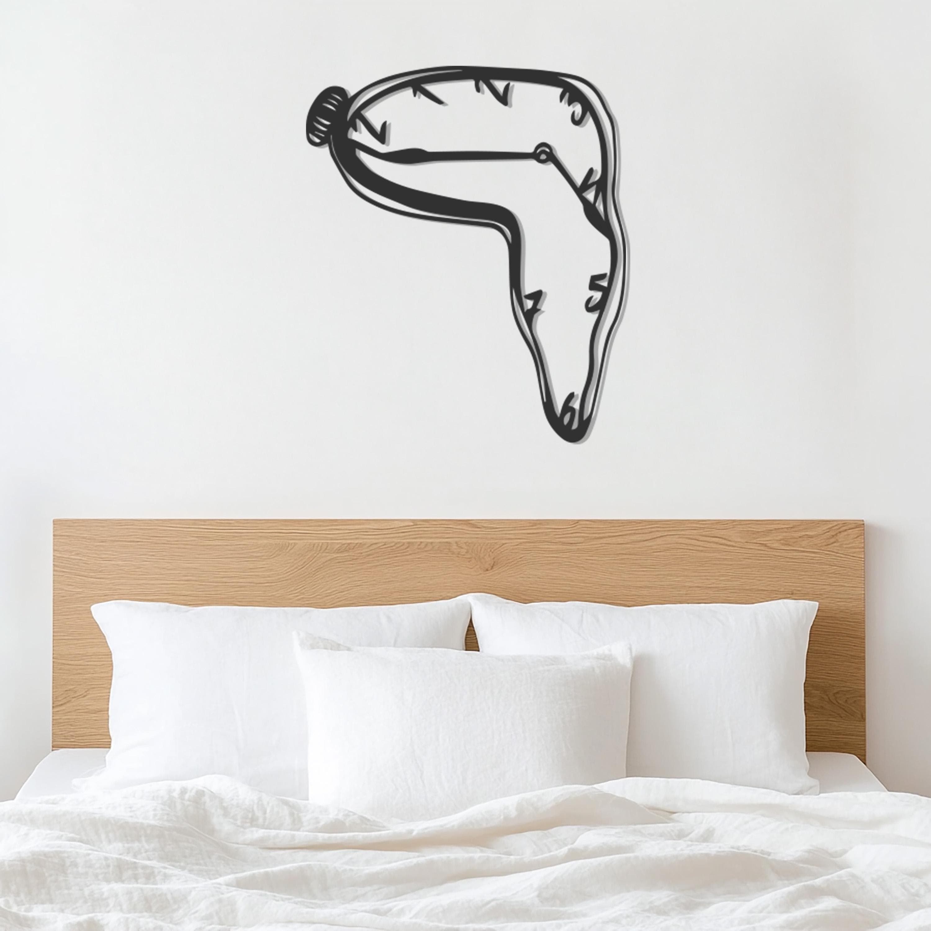 Melting Clock Metal Wall Art, Surreal Wall Decor for Modern Homes, Minimalist Metal Wall Hanging, Artistic Home Decor, Unique Gift Idea - image 5