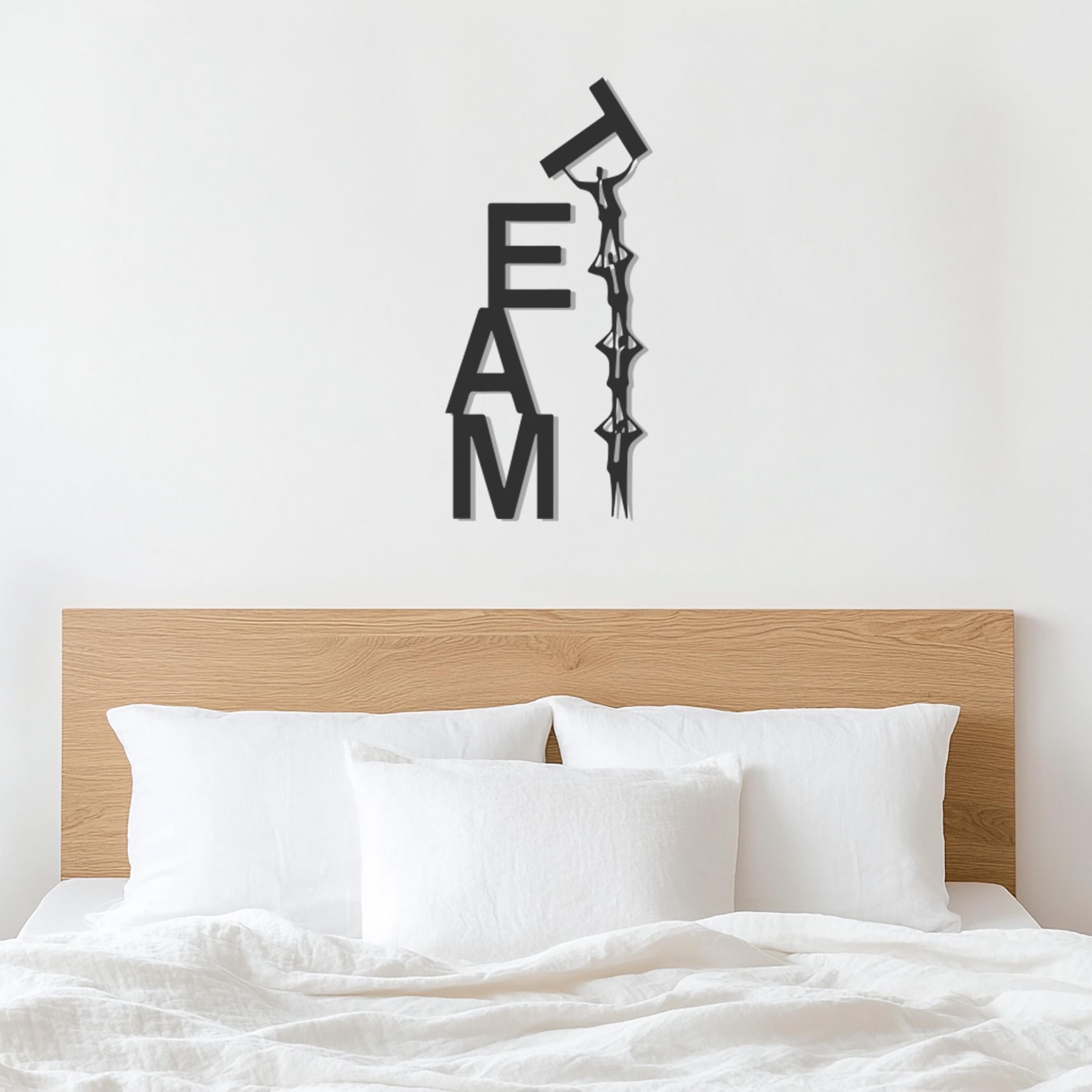 Team Metal Wall Art, Climbing Team Decor, Modern Office Sign, Motivation Wall Piece, Metal Teamwork Sign, Metal Wall Decor, Gift for Home - image 5