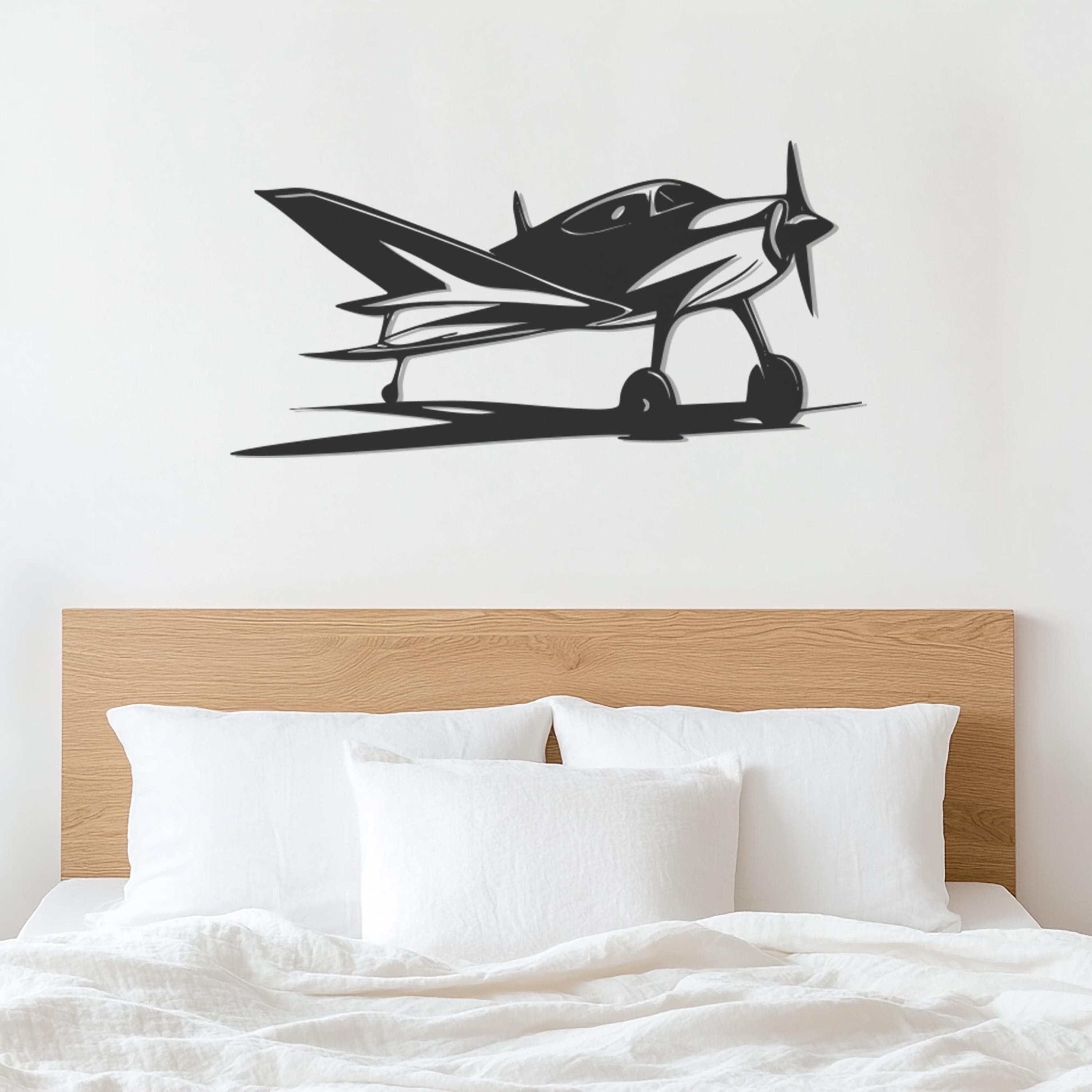Large Airplane Metal Wall Art, Oversized Aviation-Themed Metal Decor, Modern Aircraft Home Decoration, Pilot Gift, Unique Aviation Accent - image 5