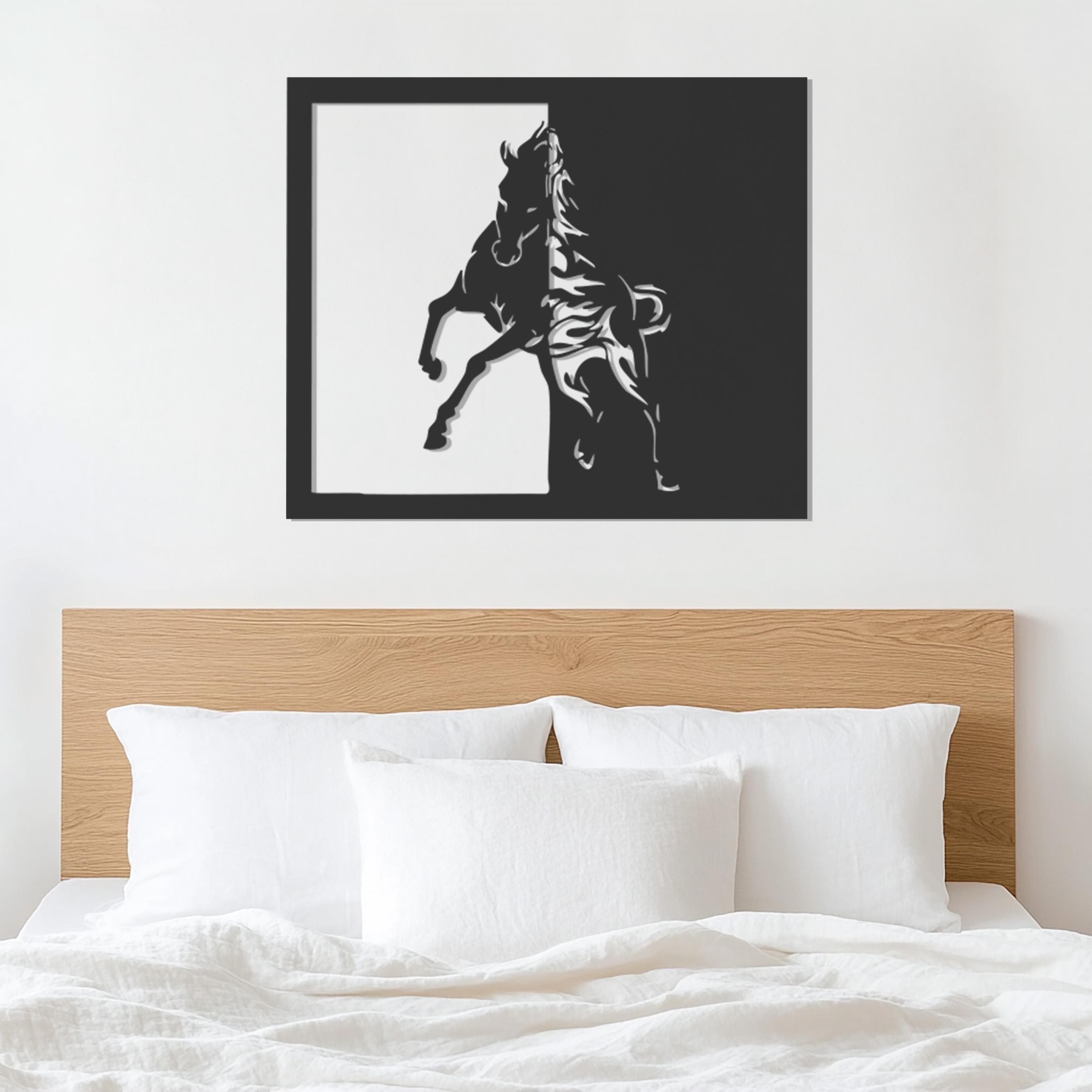 Running Horse Metal Wall Art, Abstract Horse Wall Decor, Animal Wall Decor, Modern Wall Decor, Metal Wall Art Decor,  Gift For Home - image 4
