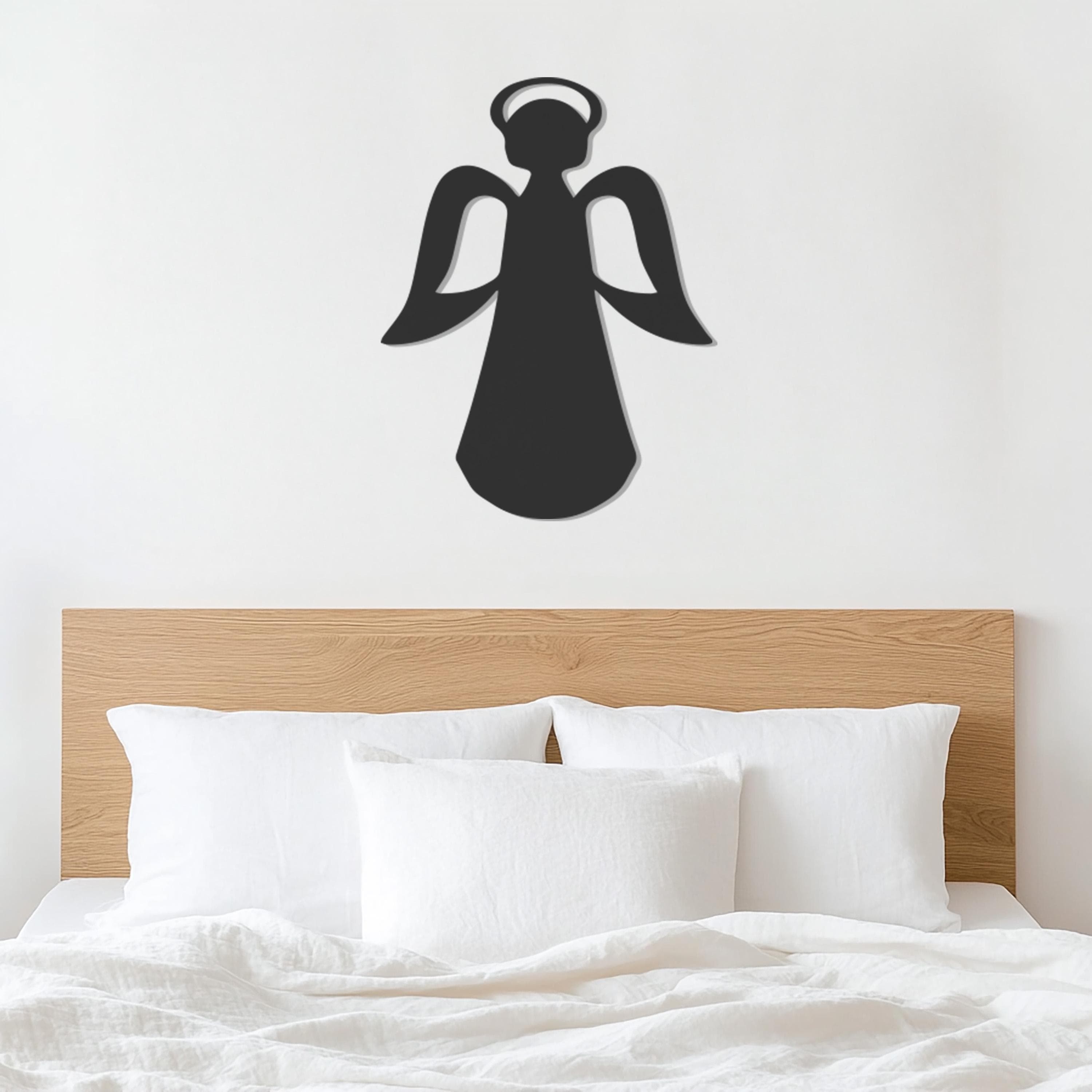 Angel Silhouette Metal Wall Art, Guardian Spirit Home Decor, Spiritual Protection Decor, Minimalist Angel Wall Art, Wall Decor,Gift for Home - image 5