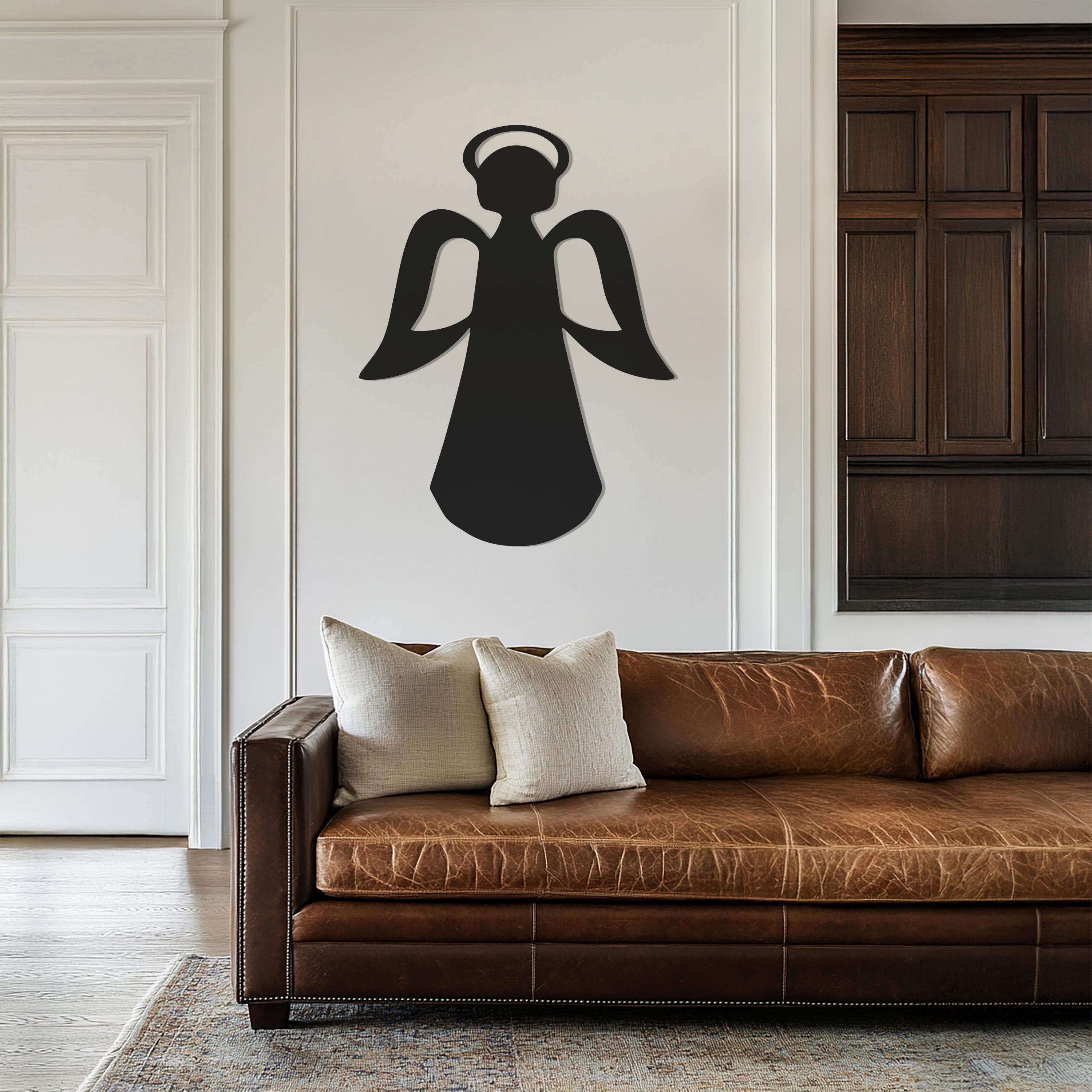 Angel Silhouette Metal Wall Art, Guardian Spirit Home Decor, Spiritual Protection Decor, Minimalist Angel Wall Art, Wall Decor,Gift for Home - image 4