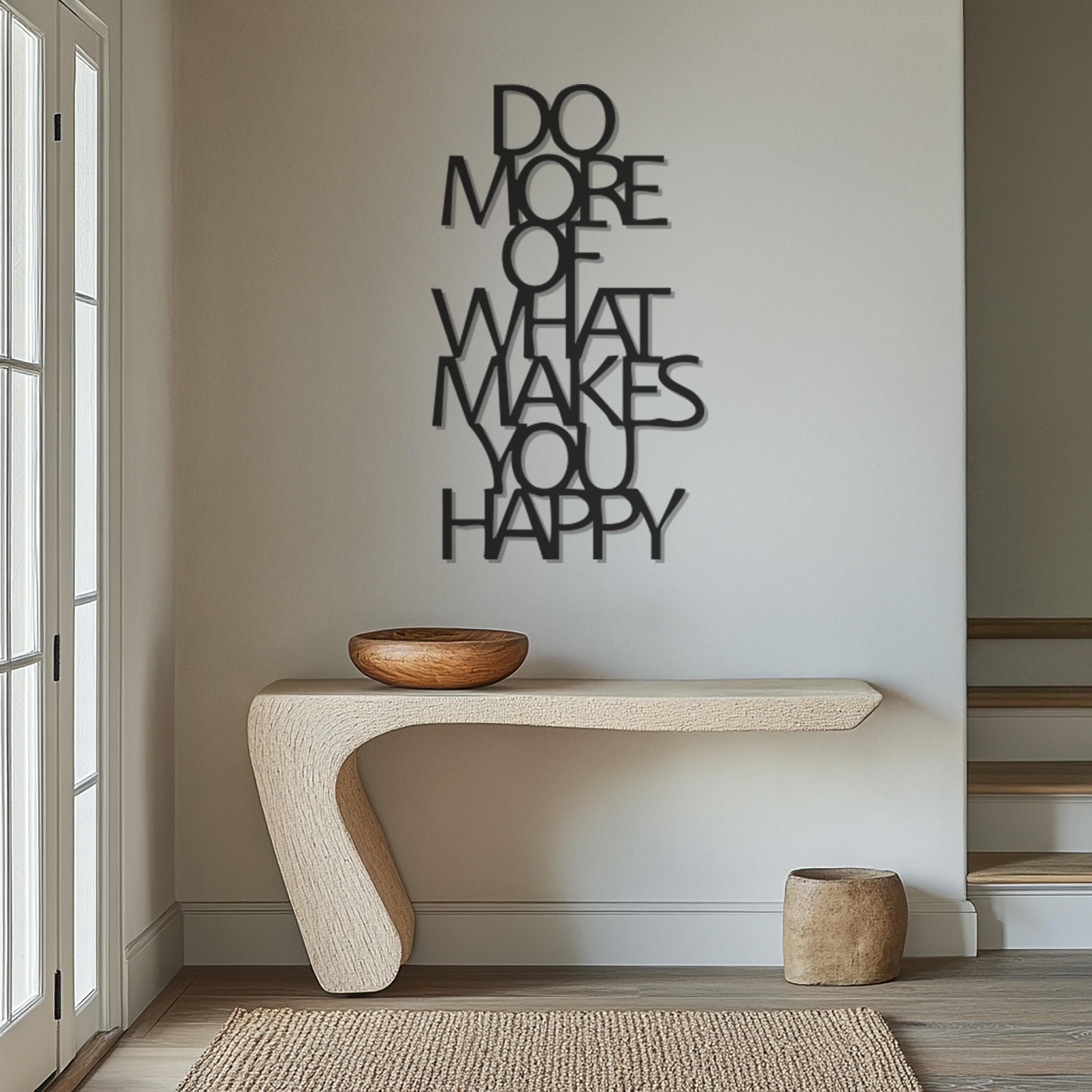 Motivational Metal Wall Art, Inspirational Quote Sign, Large Typography Decor, Modern Home & Office Wall Art, Positive Words Wall Sign - image 3