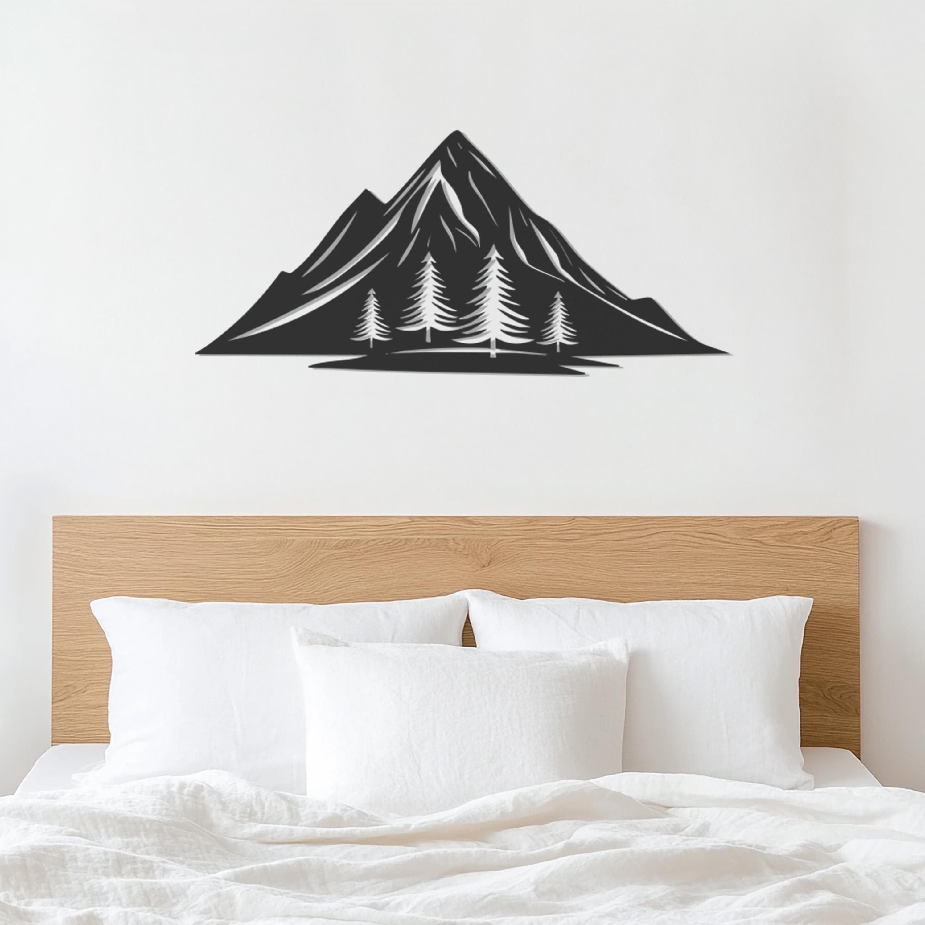 Mountain Wall Art, Metal Mountain Decor, Nature Wall Art, Forest Wall Hanging, Rustic Home Decor, Wall Art Decor, Gift For Nature Lover - image 5
