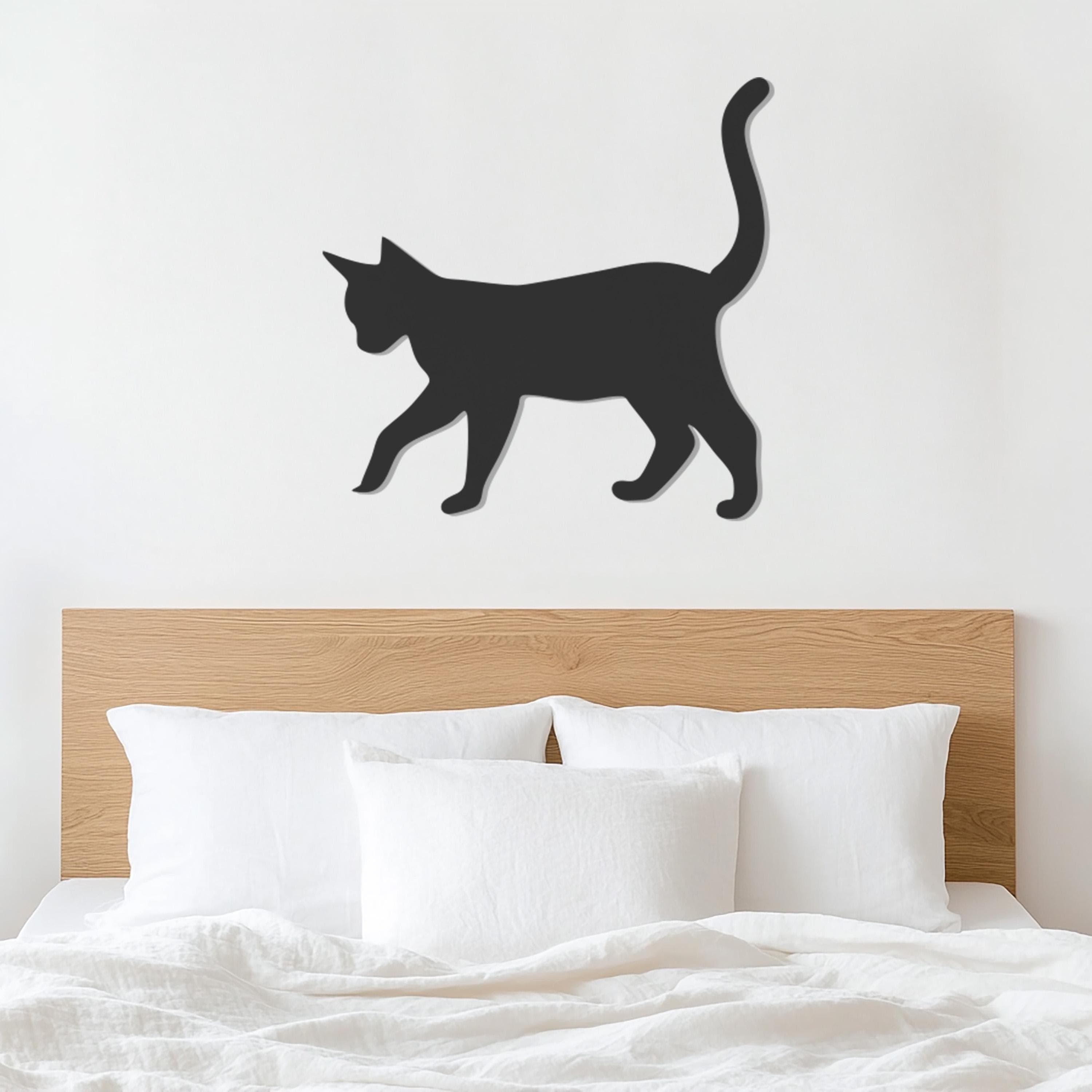 Metal Cat Wall Art, Minimalist Cat Decor, Cat Silhouette Art, Animal Wall Decor, Pet Wall Hanging, Feline Home Decor, Wall Art,Gift for Home - image 5