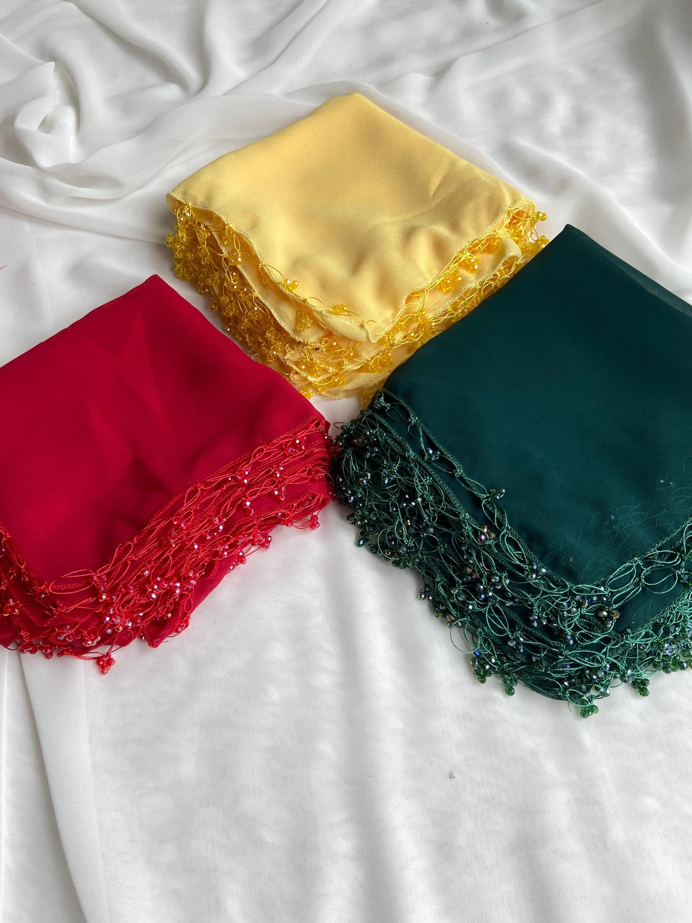 Crystal Stone Handkerchief - Taschentuch -Halay Mendili - Bridesmaid Favor -  not personalized. - image 3