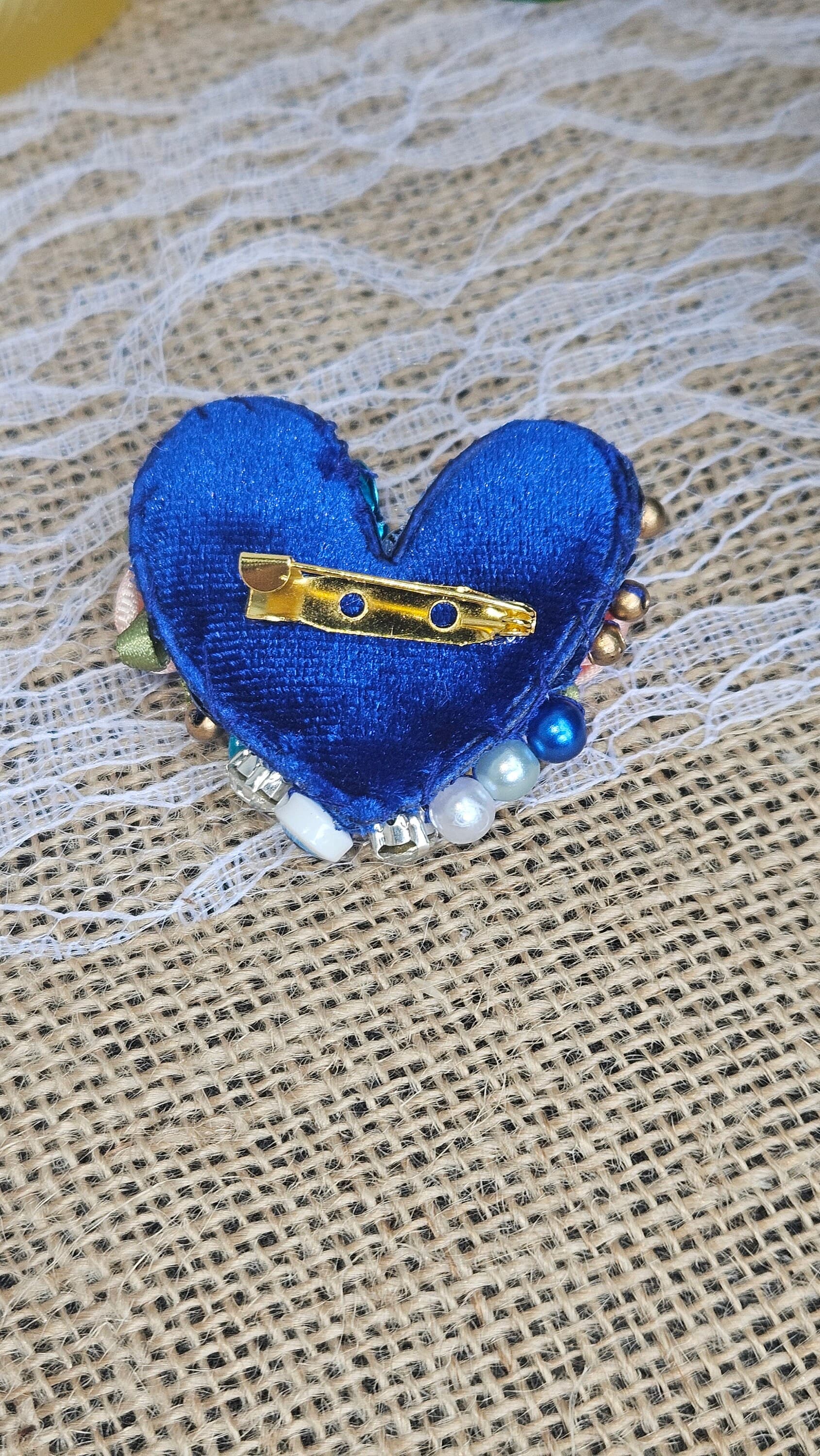 Mothers Day Gifts, Gifts for Mom, Gifts for Her, Easter Gifts,  Handmade Brooches, Gifts for Wife, bridesmaid Gifts, Heart Beaded Brooch - image 4