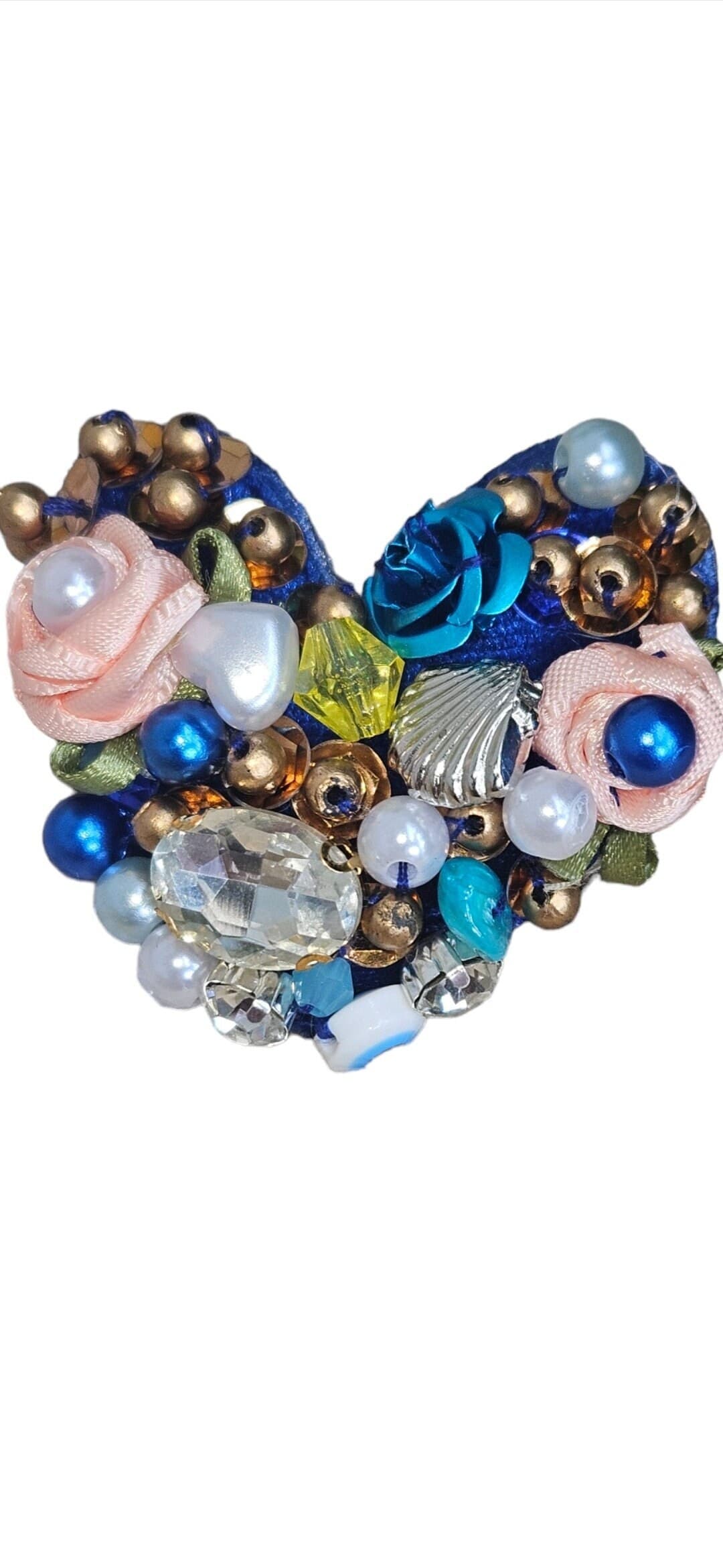 Mothers Day Gifts, Gifts for Mom, Gifts for Her, Easter Gifts,  Handmade Brooches, Gifts for Wife, bridesmaid Gifts, Heart Beaded Brooch