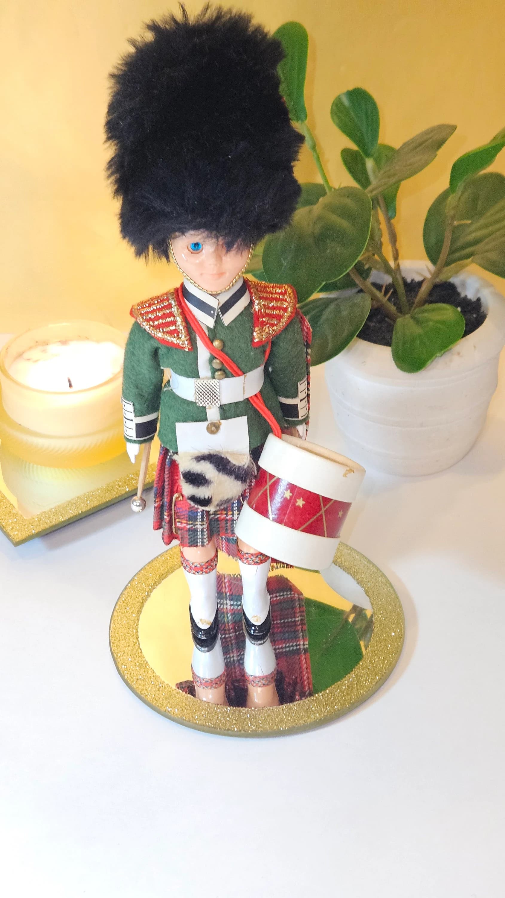 Vintage Doll, Collectable  Doll in Scottish Costume Soldier Drummer 1970s, Gifts For Her,Housewarming Gifts, Gifts For Him, Birthday Gifts, - image 5