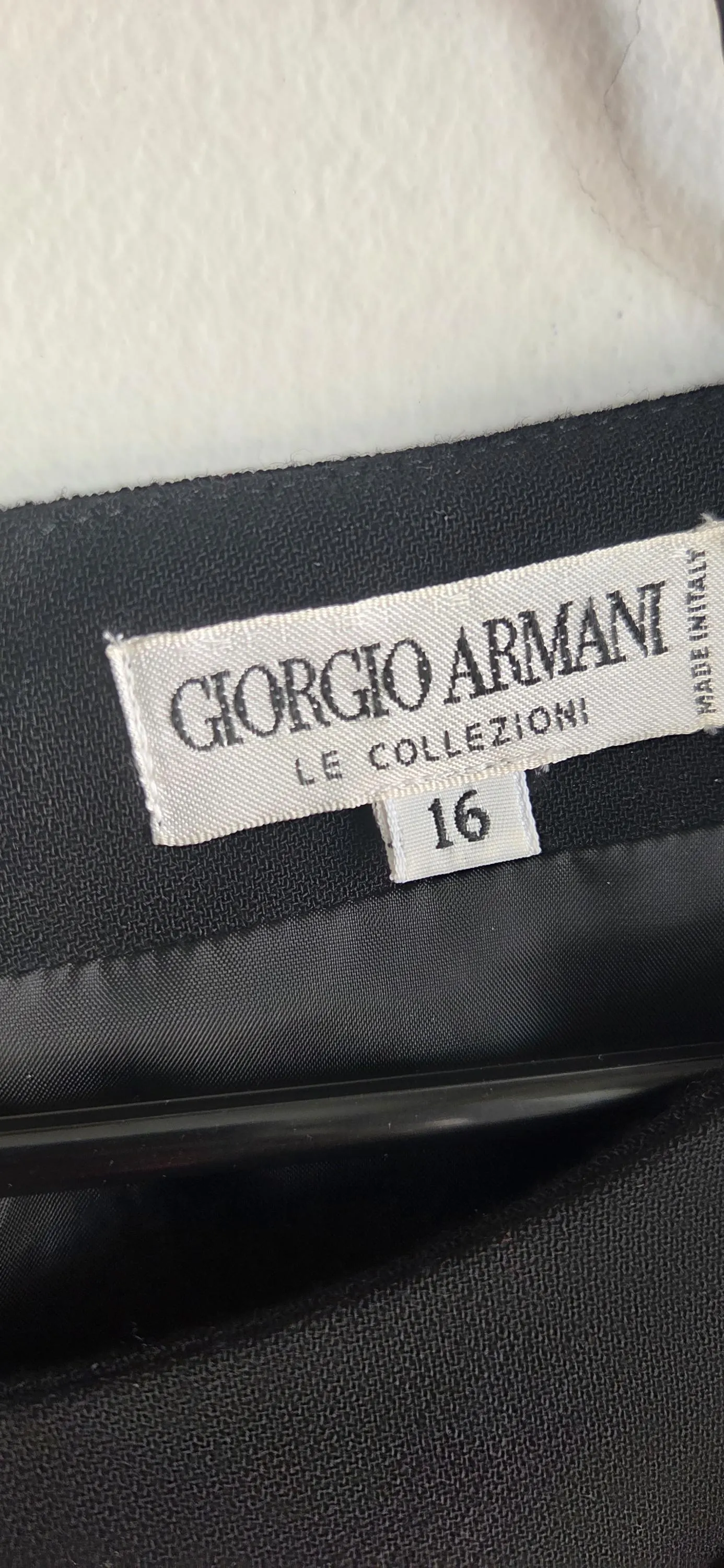 Vintage Giorgio Armani Black Midi Luxurious Designer High End Dress 16 Italy, Classy eveningwear Dressy Elegant Elevated Timeless Effortless - image 3