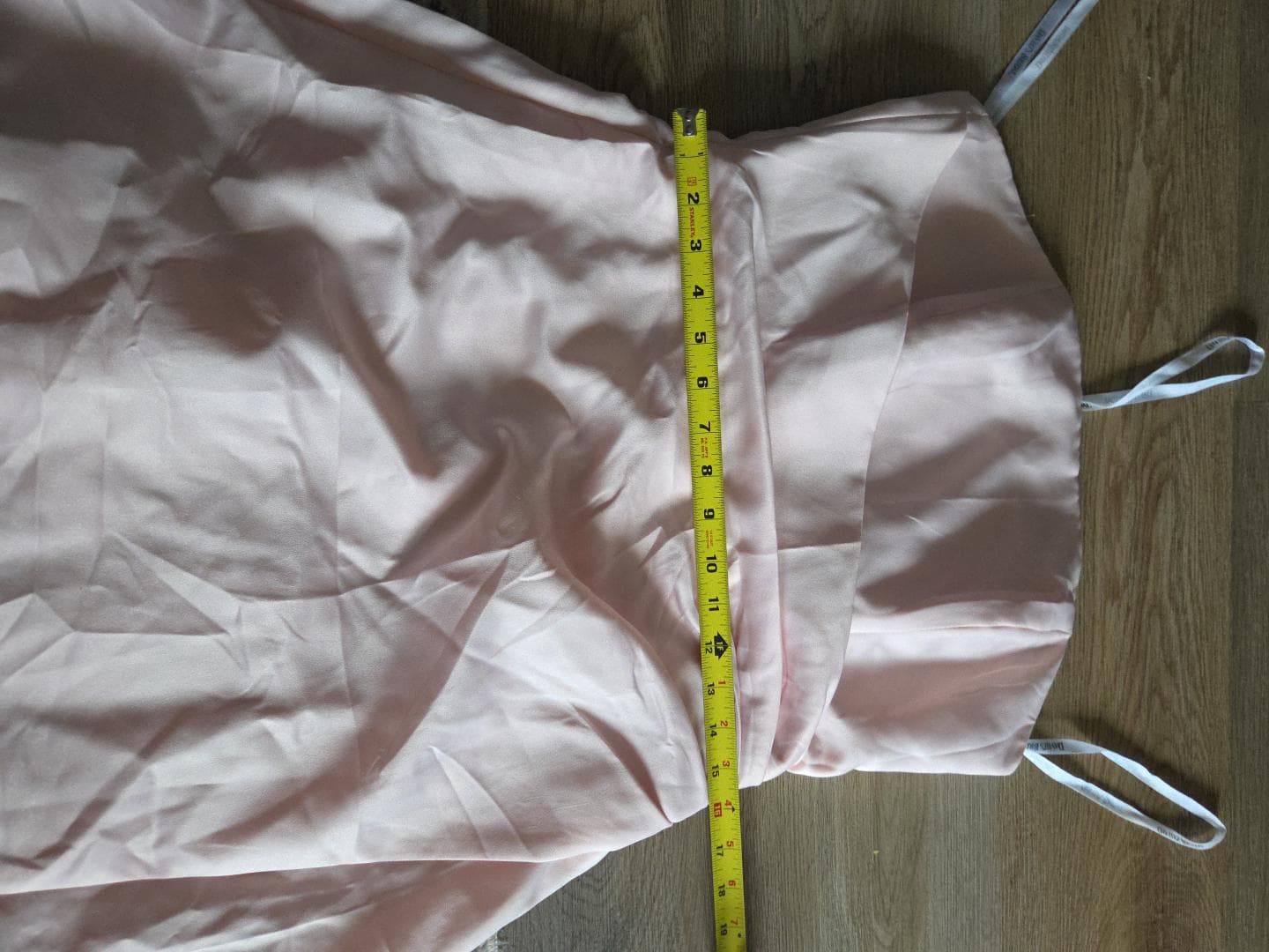 Vintage David Bridal  Pink Bridesmaid Gown A-line Side-Draped Dress 10 - image 5
