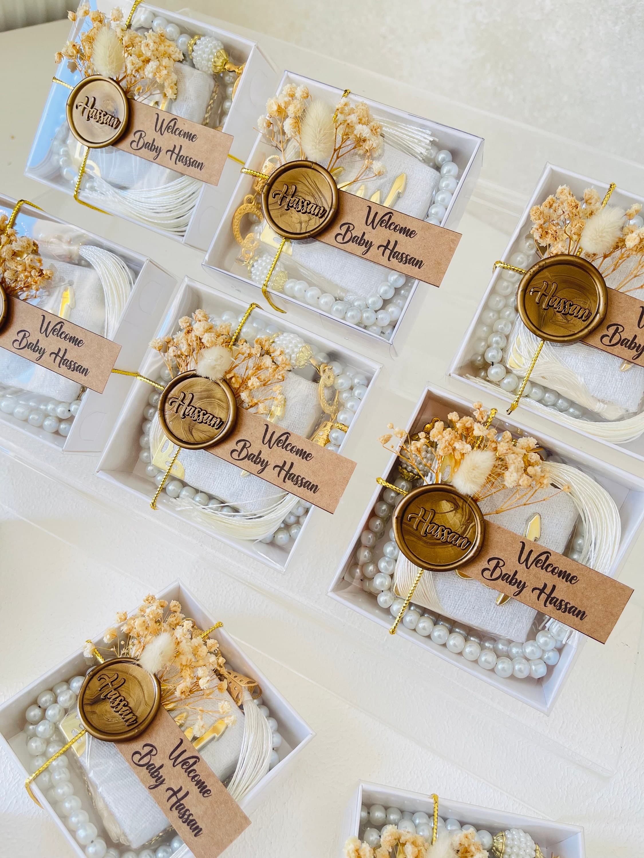 Personalized Velvet Mini Quran & Tasbeeh Set ,Islamic Baby Shower Favors,Welcome Baby Gift,Aqiqah Favor,Ameen Favor, Prayer Beads Favors