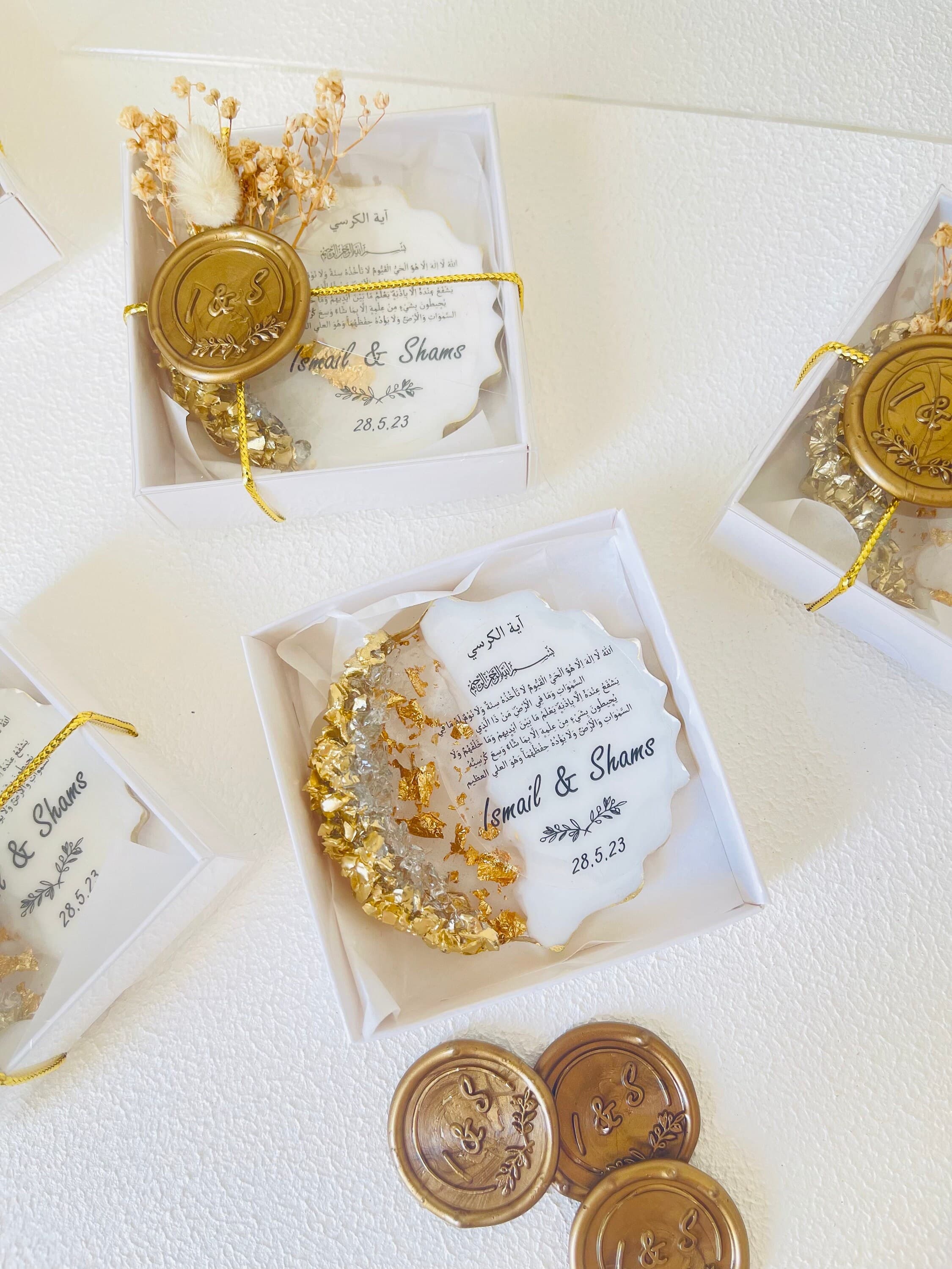 Personalized Epoxy Magnet Favor:Islamic Wedding, Engagement, Nikkah - image 4