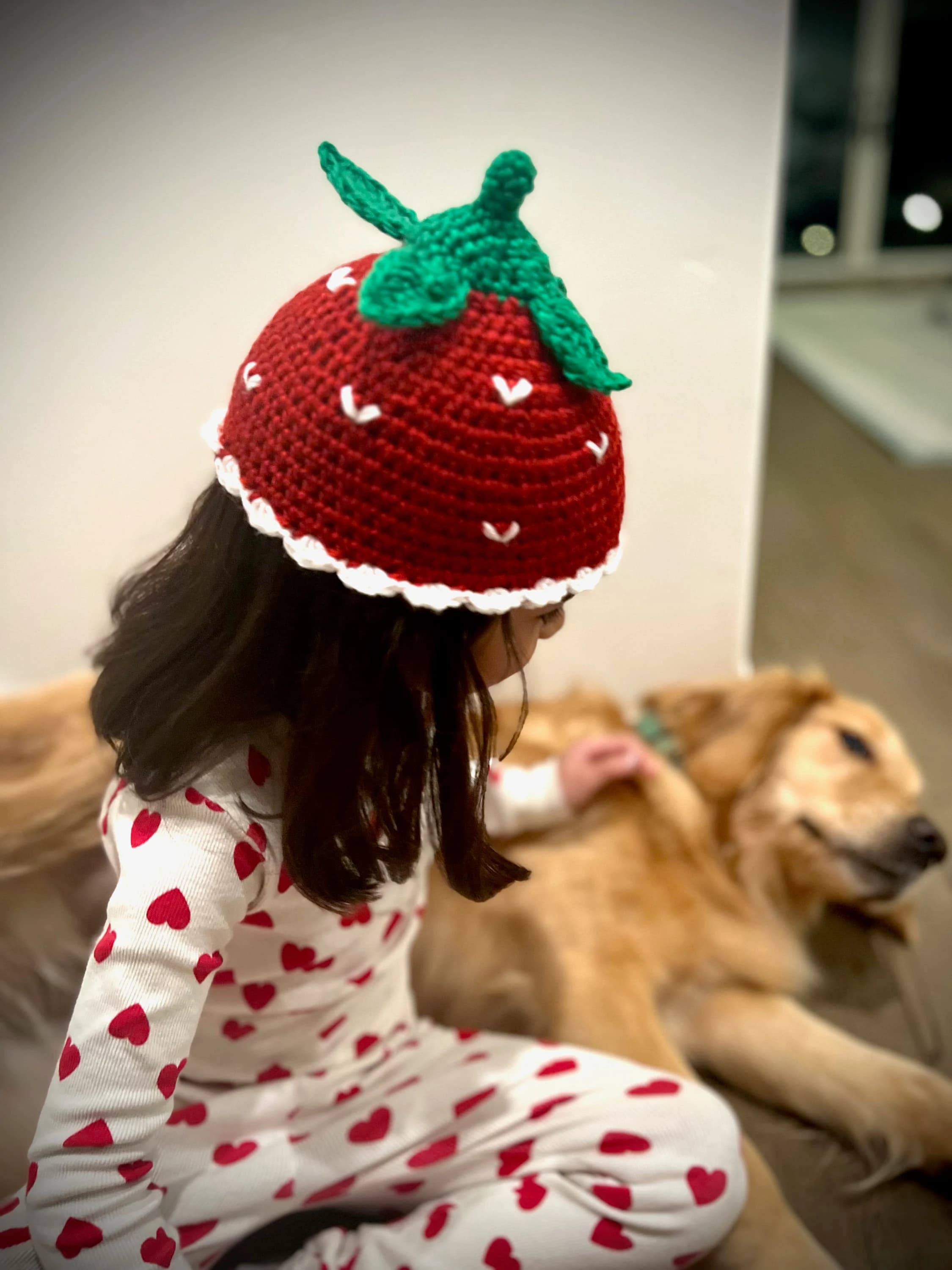 Crochet Pattern (No Sew!) - Strawberry Love Hat - image 3