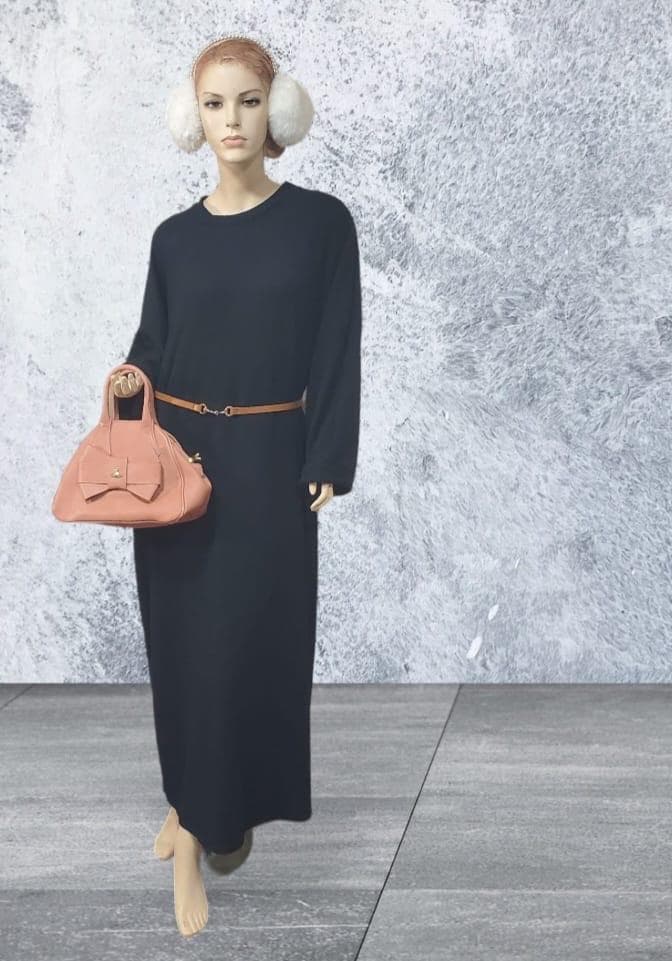 loose style batwing style ribbed abaya - image 5