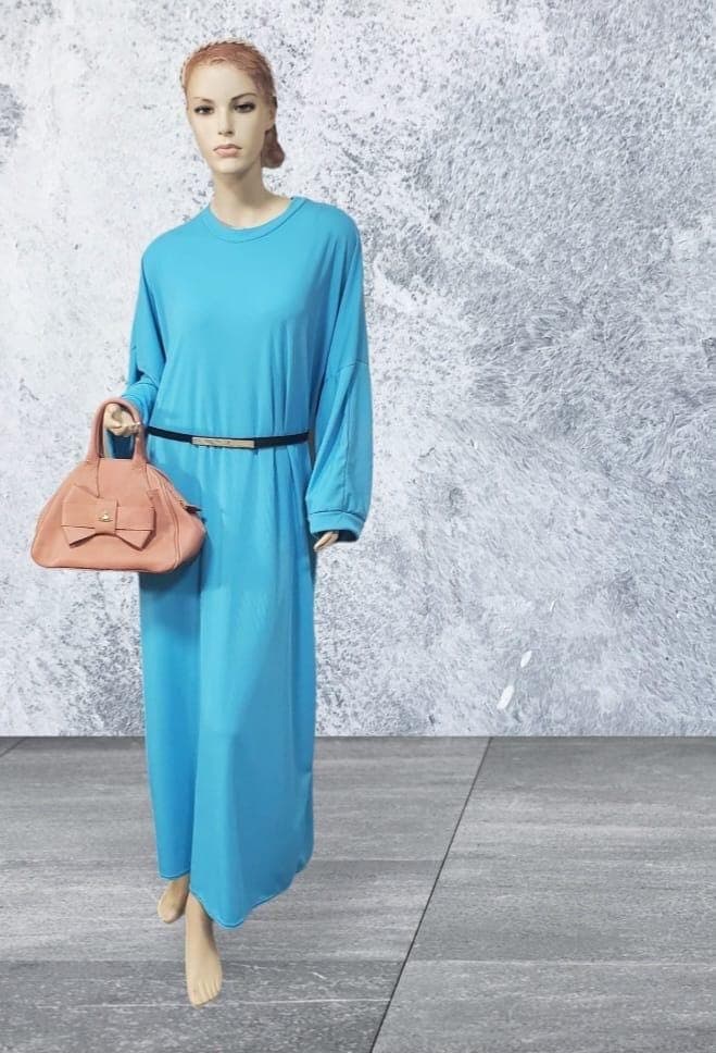 loose style batwing style ribbed abaya