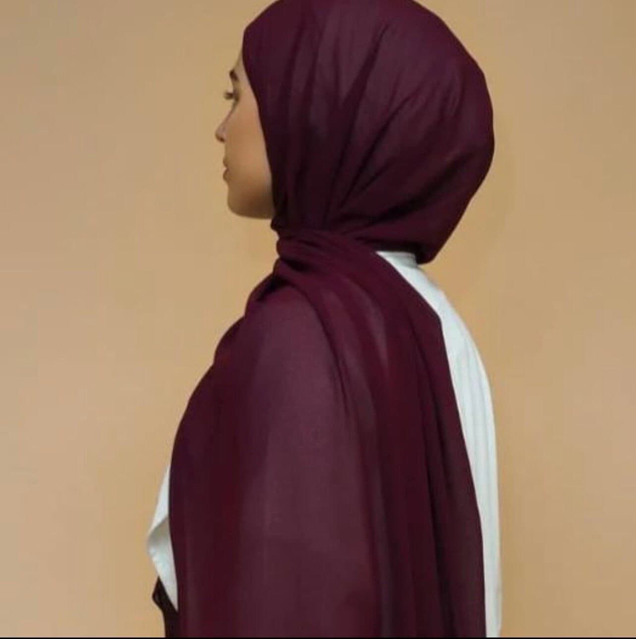 soft chiffon hijab for women's - image 4