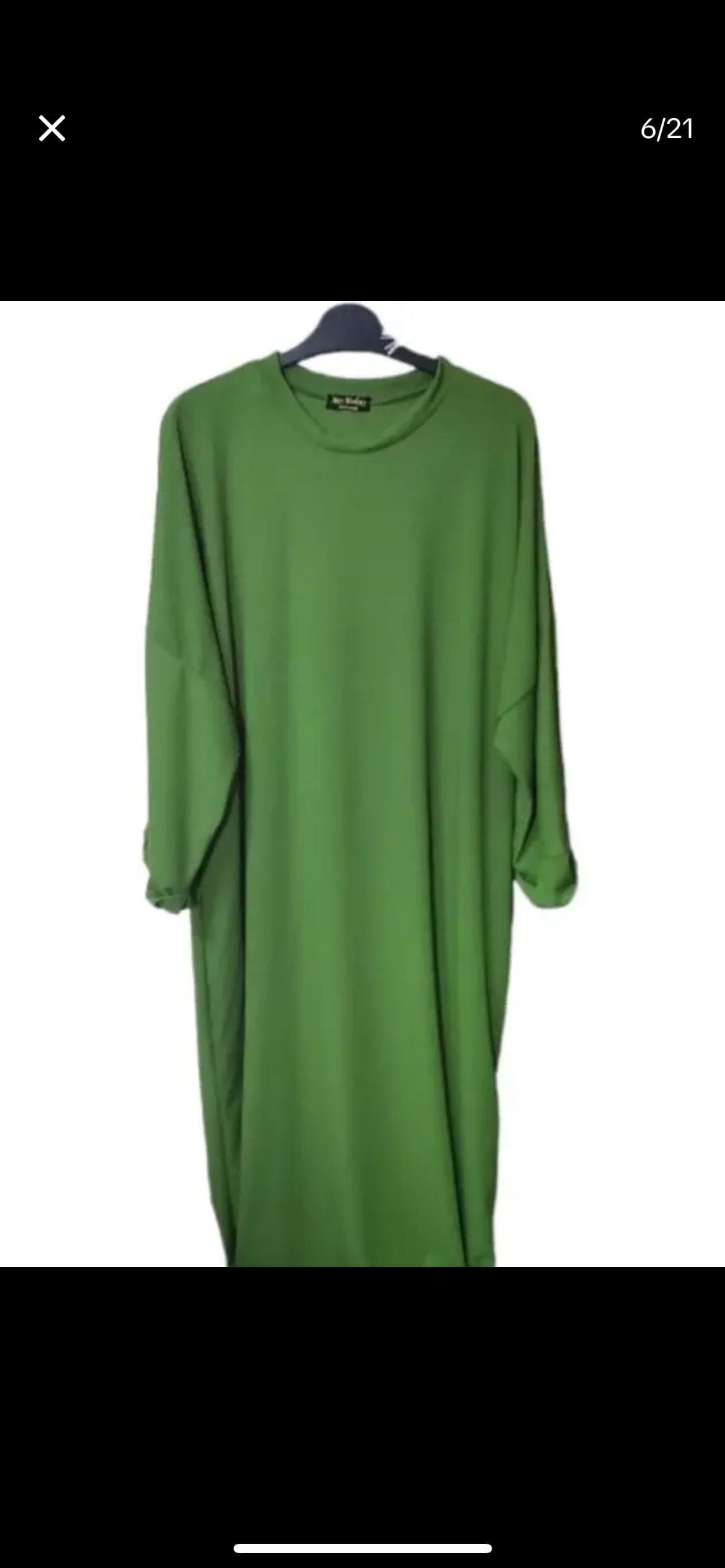 loose style batwing style ribbed abaya - image 4