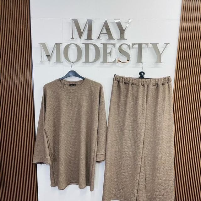Textured Lounge Set: Women's Long Sleeve Co-ord, UK 8-22 - image 4
