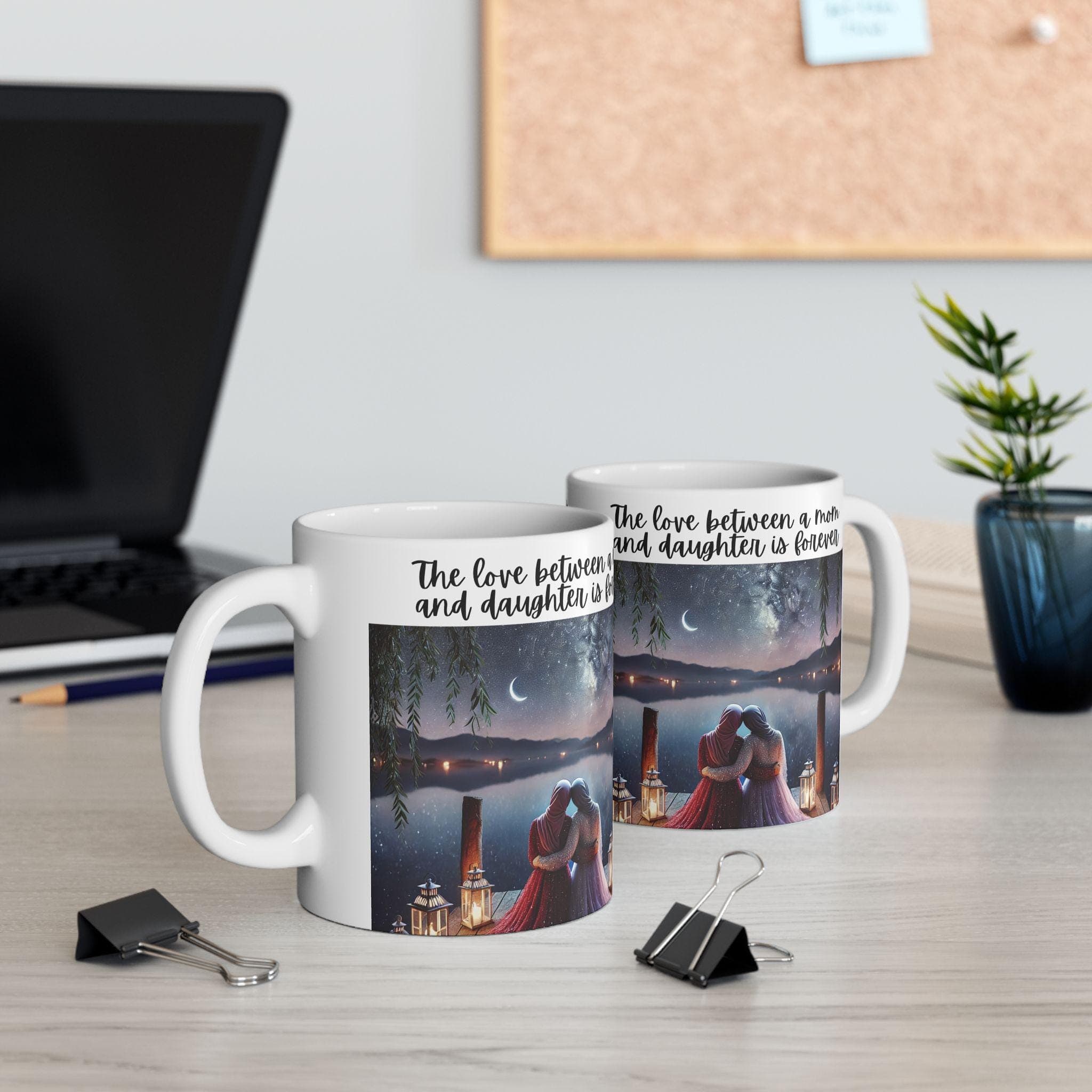 Muslim Arab Mom and Daughter Coffee mug Gift for Hijabi Mothers Day Present for Arab Mom Eid Present for Muslim Mother Daughter Coffee mug
