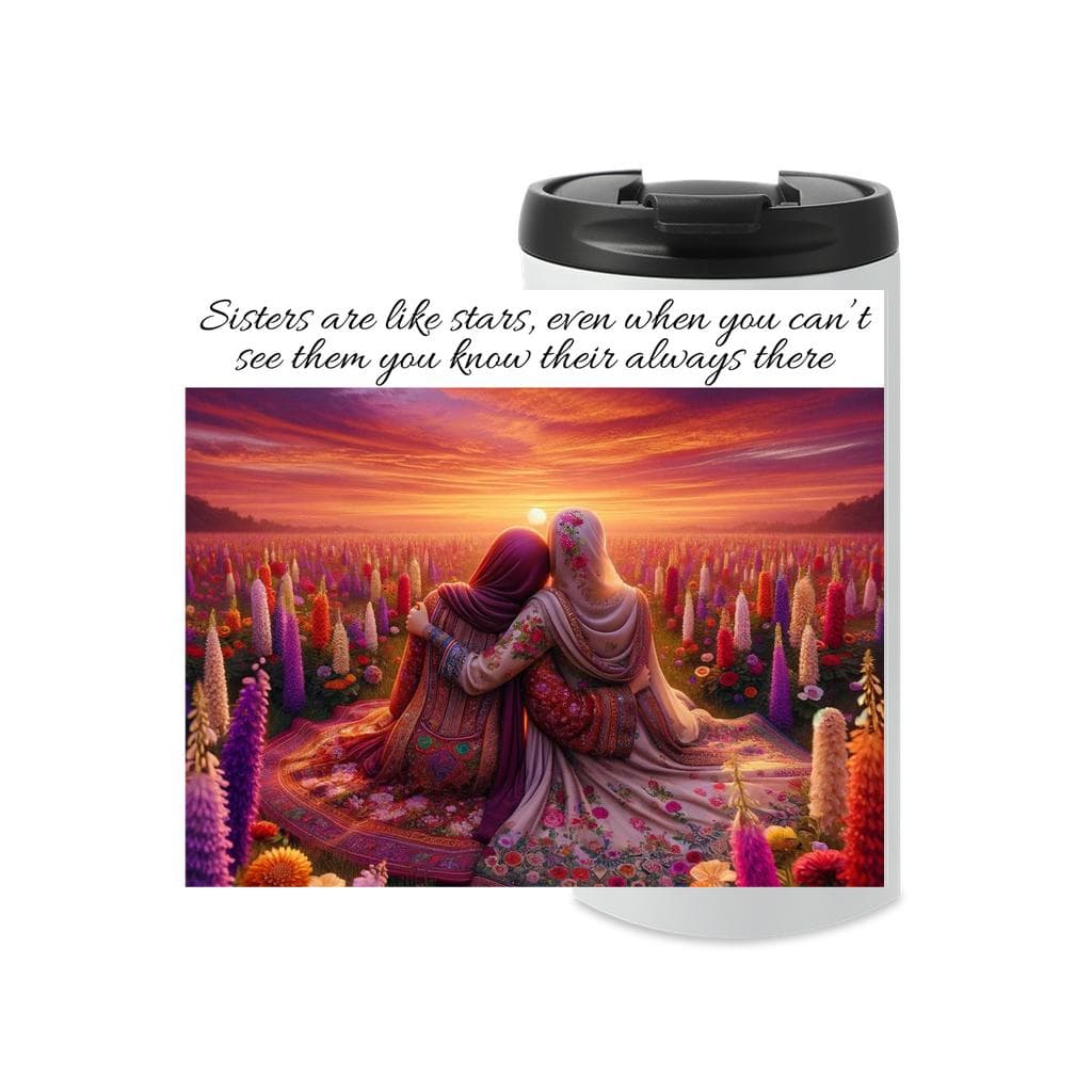 Desi Sisters travel mug South Asian Muslim women travel mug Gift for Desi Muslim Sisters Eid Gift for South Asian Muslim Sisters travel mug
