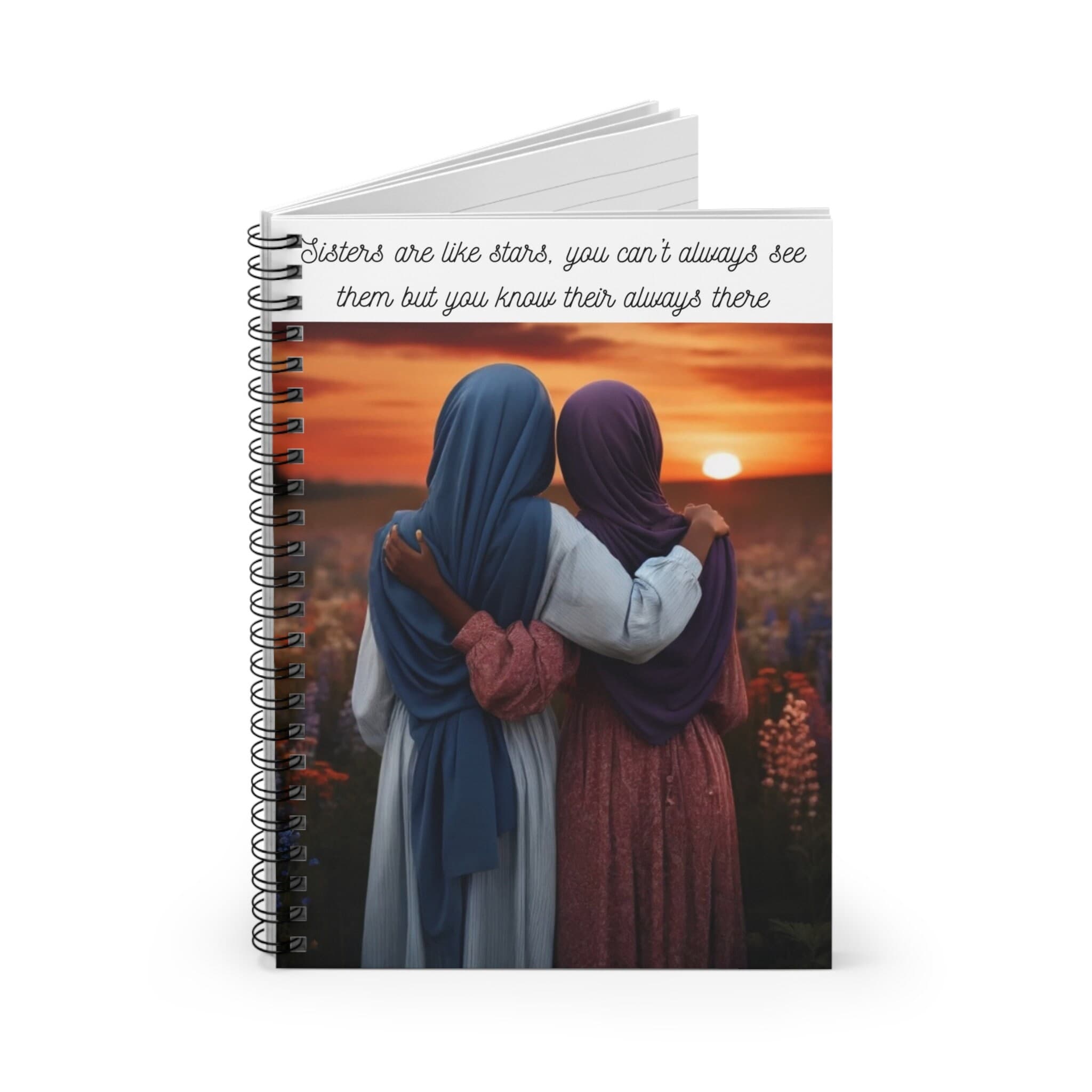 Gift for Black Muslim Sisterhood Journal African American Hijabi Sister Notebook Gift for African American Muslim Sisterhood Notebook - image 3