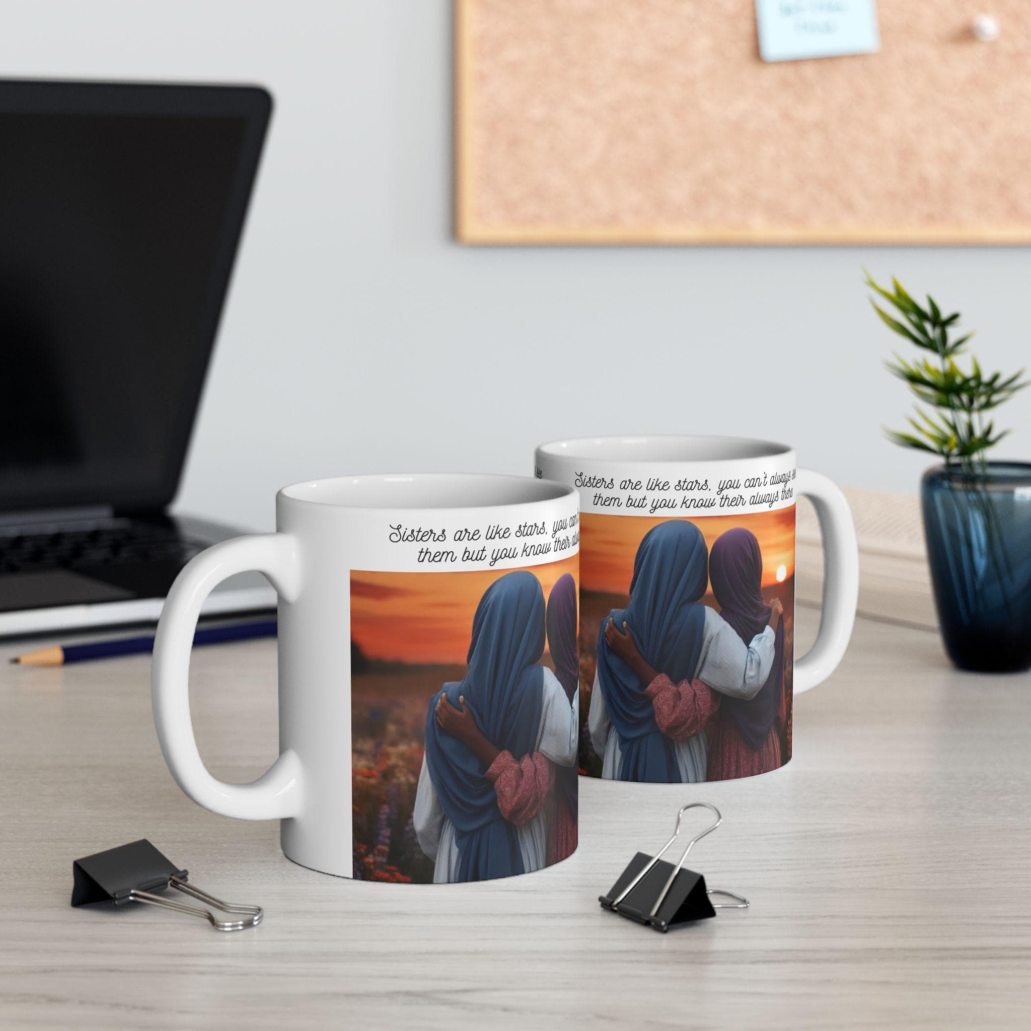 African American Sisters coffee mug Black Muslim women cup Gift for African American Muslim Sisters  Present for Black Muslim Sisters cup