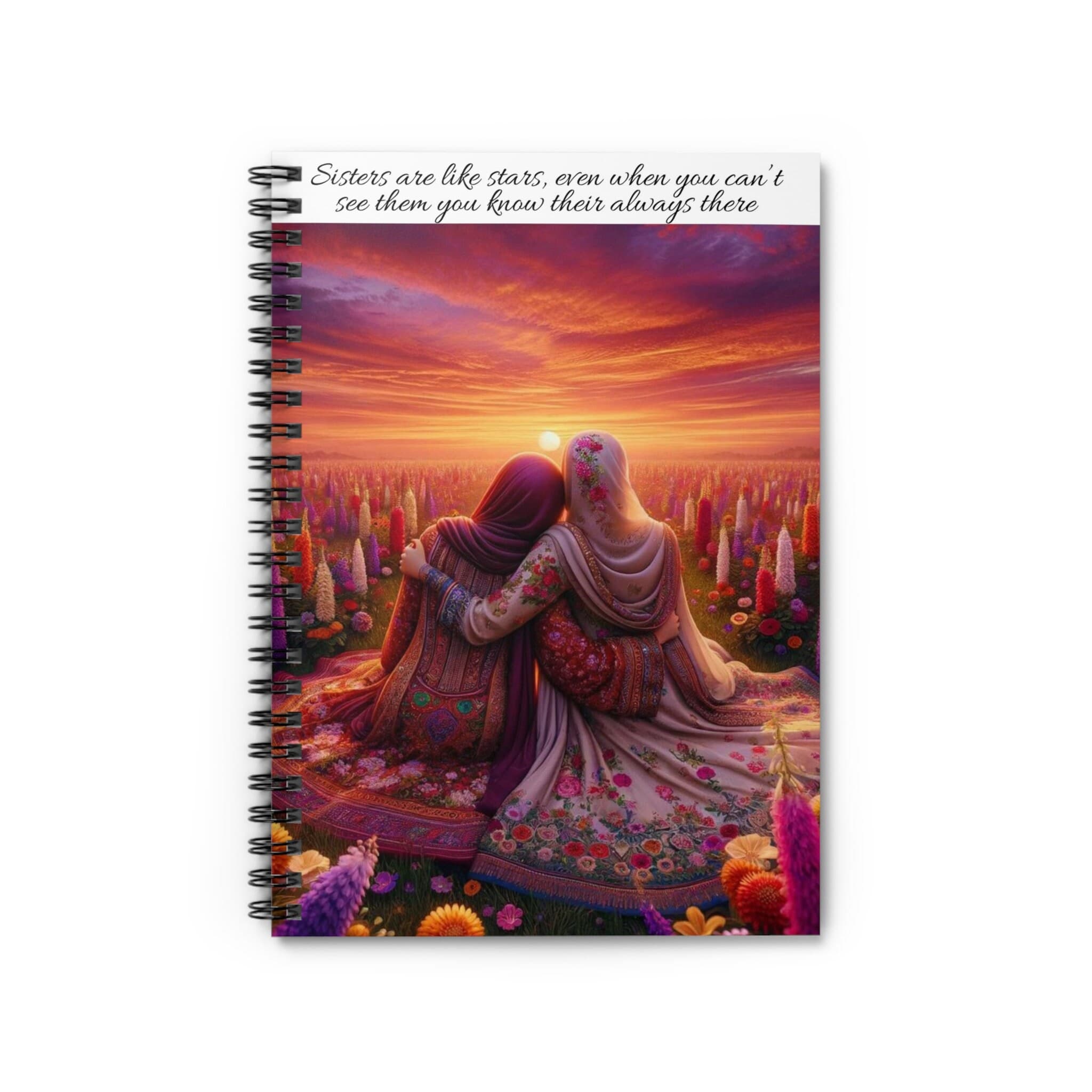 Desi Sisters notebook South Asian Muslim Hijabi Notebook Gift for Muslim Sisters Eid Gift for Desi Women Sisterhood and Friendship notebook
