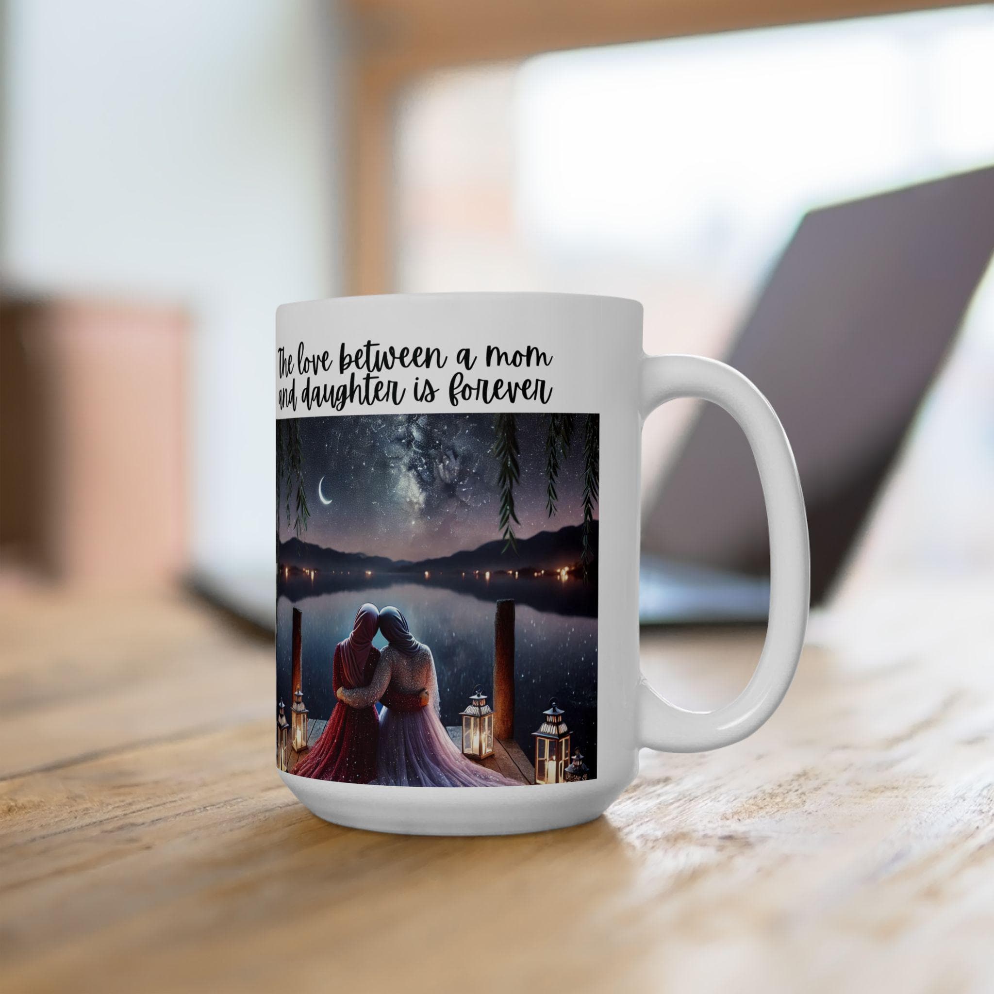 Muslim Arab Mom and Daughter Coffee mug Gift for Hijabi Mothers Day Present for Arab Mom Eid Present for Muslim Mother Daughter Coffee mug - image 3