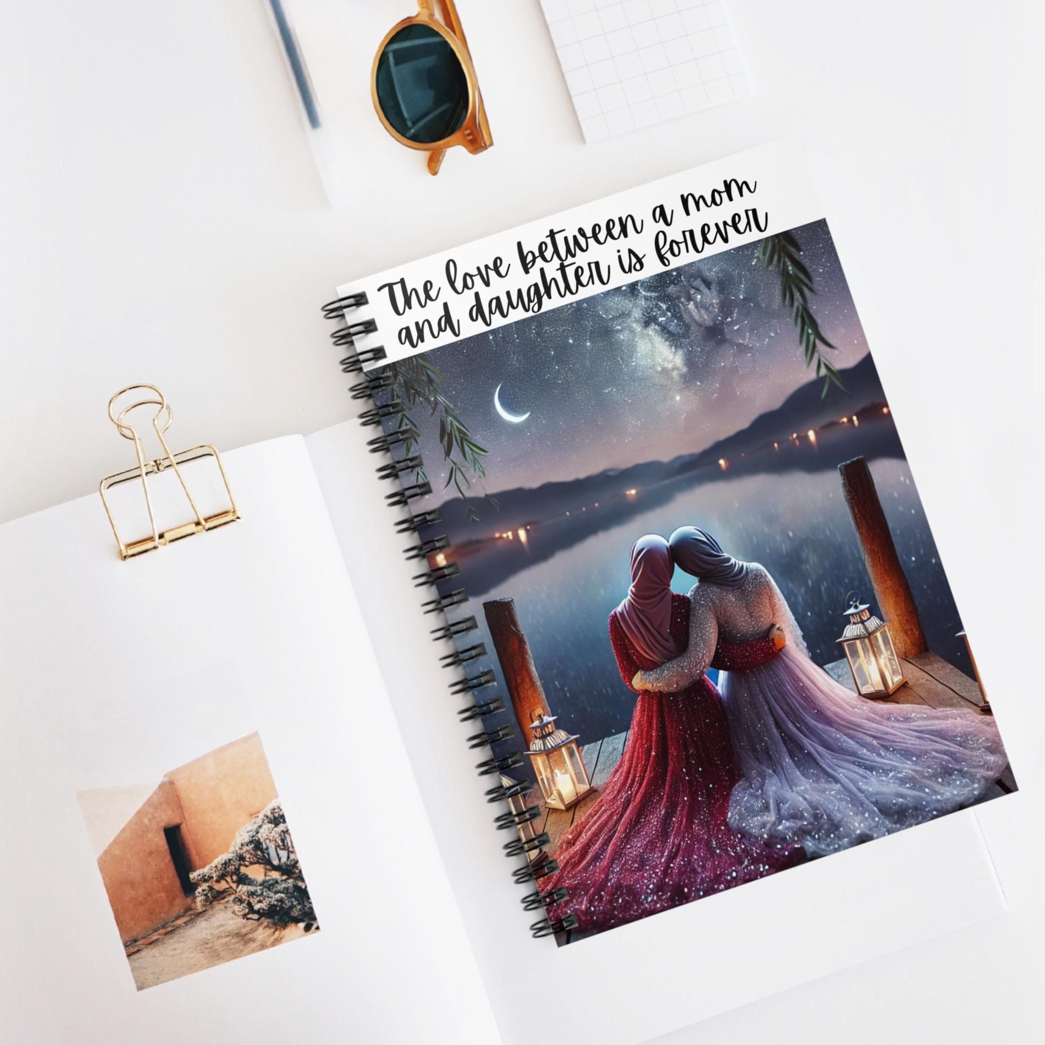 Muslim Arab Mom and Daughter notebook Gift for Hijabi Mothers Day Present for Arab Mom Eid Present for Muslim Mother Daughter Notebook