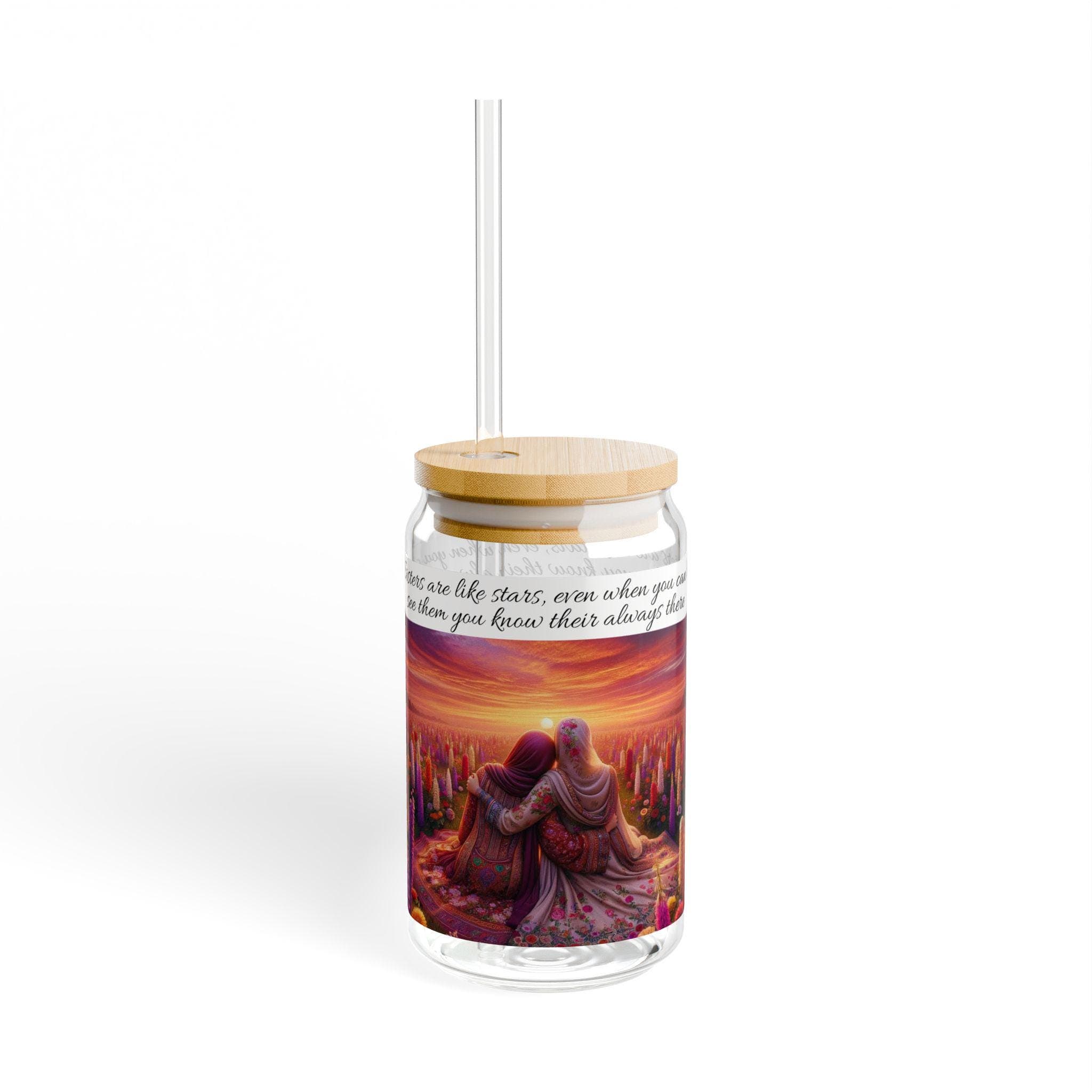 Desi Sisters glass sipper South Asian Muslim women cup Gift for Desi Muslim Sisters Eid Gift for South Asian Muslim Sisters glass sipper - image 5