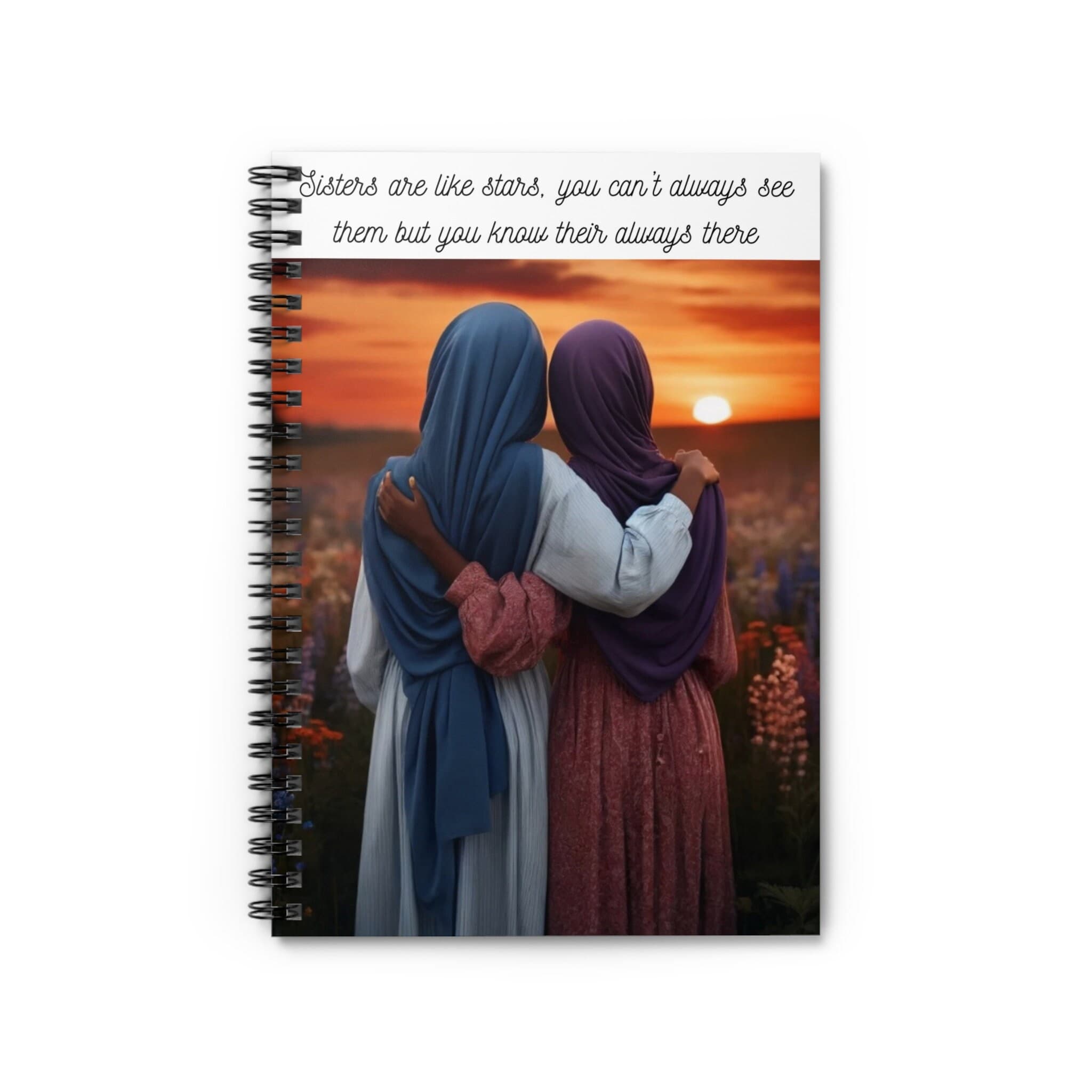 Gift for Black Muslim Sisterhood Journal African American Hijabi Sister Notebook Gift for African American Muslim Sisterhood Notebook