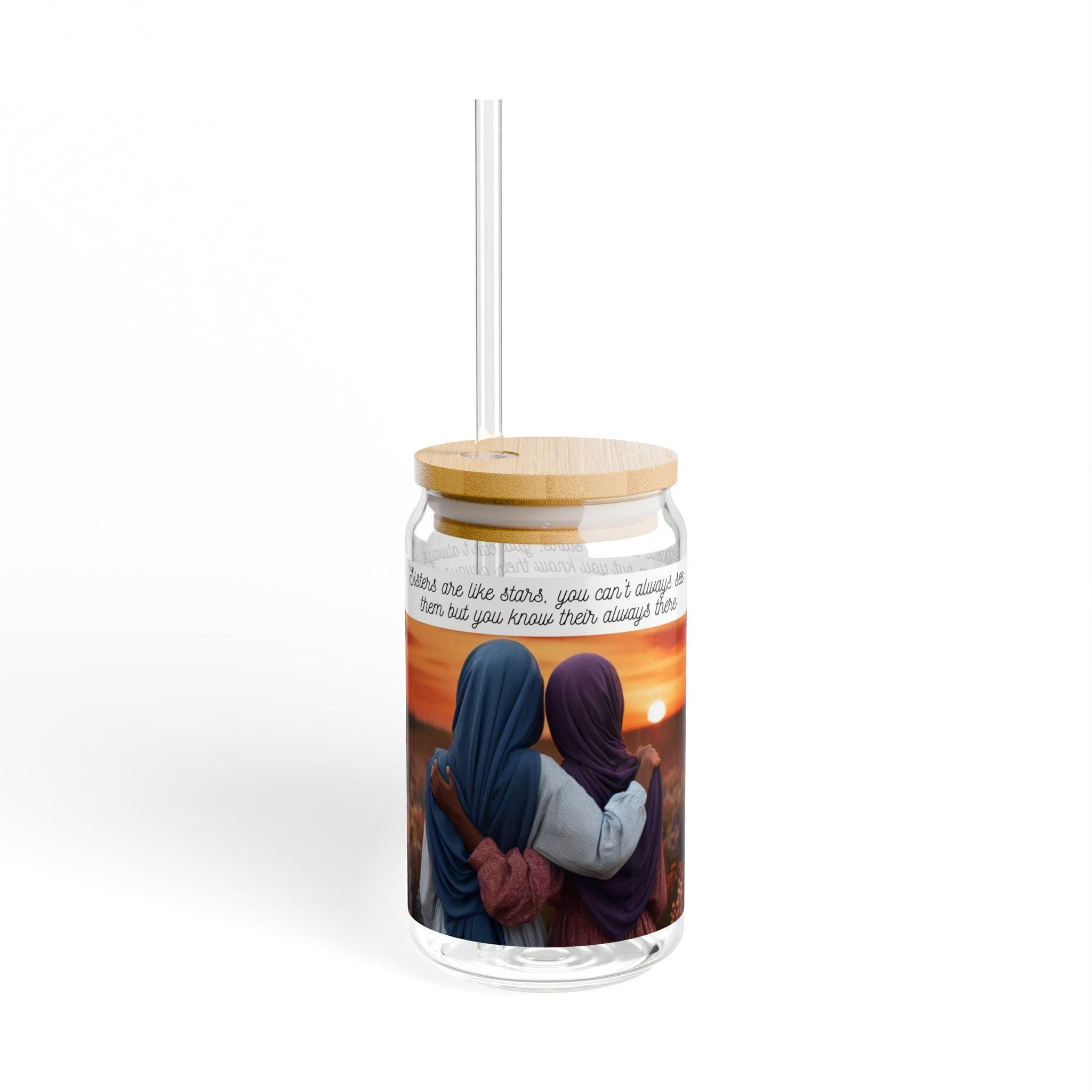 Gift for Muslim Sisterhood glass cup Black Muslim Hijabi Sisterhood cup Gift for African American Muslim Friend Gift for Black Muslim Friend - image 4