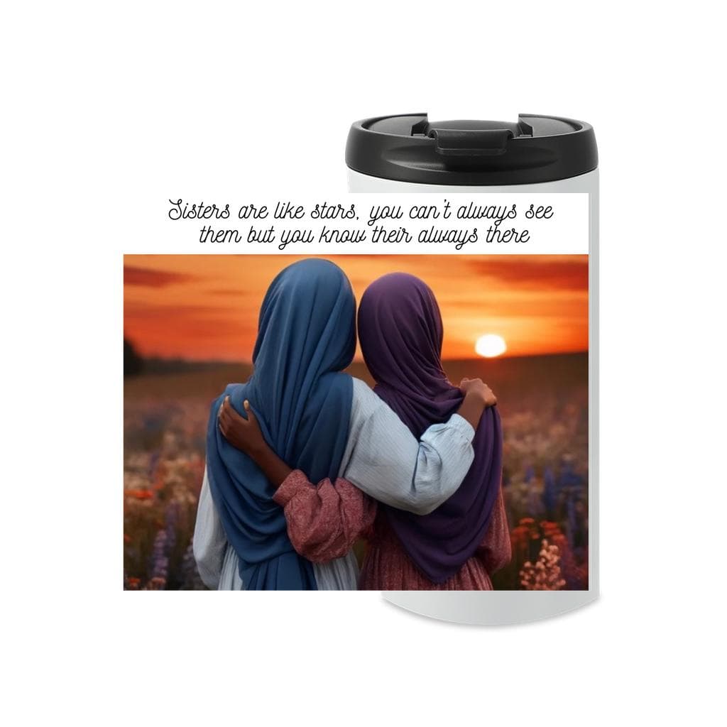 African American Sisters travel mug Black Muslim sisters travel mug Gift for African American Muslim Sisters Gift for Black Muslim Friend