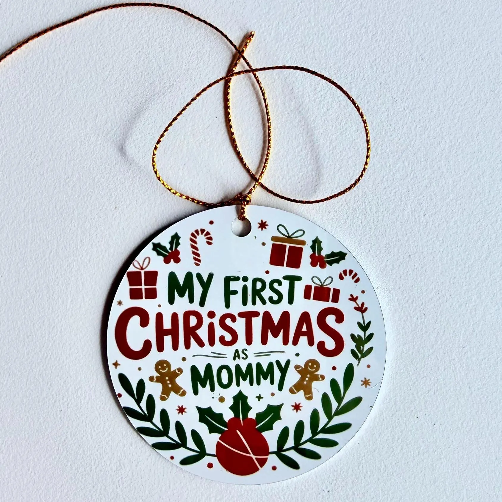 Customizable Christmas Ornament, Holiday Decor, Festive Tree Charm - image 2