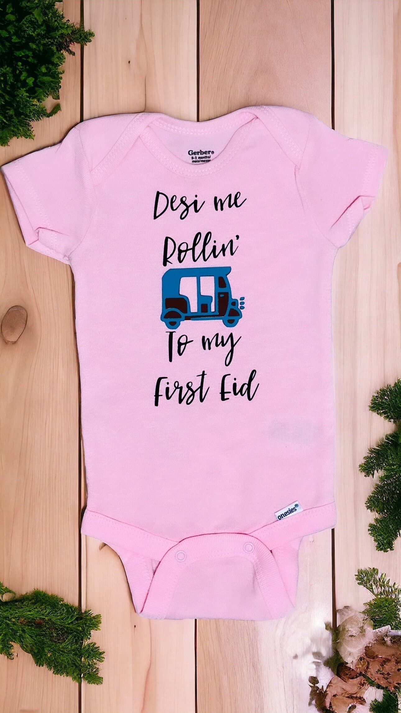 Desi Me Rollin' Rickshaw Baby bodysuit - Ramadan/Eid Gift