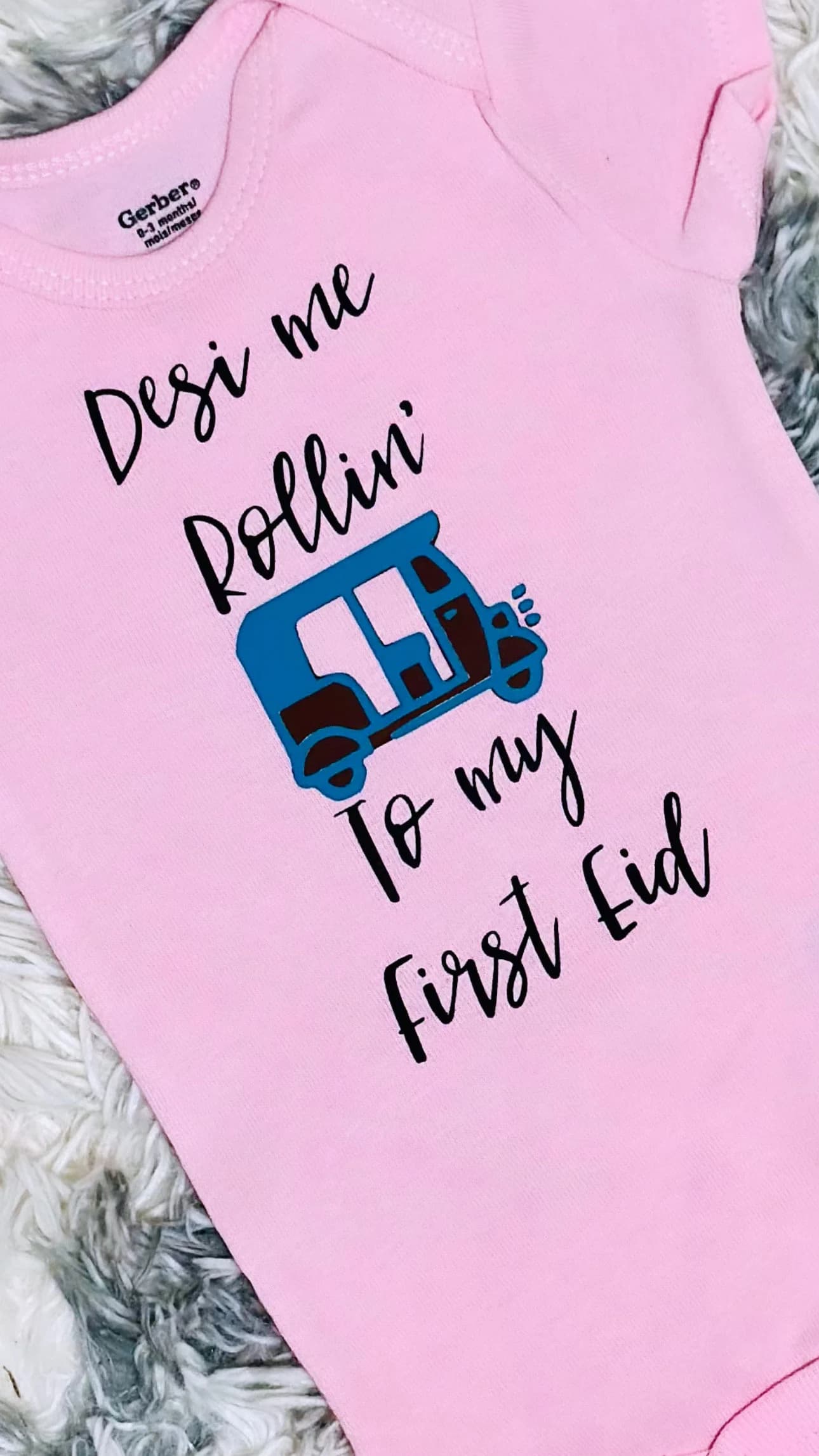 Desi Me Rollin' Rickshaw Baby bodysuit - Ramadan/Eid Gift - image 5