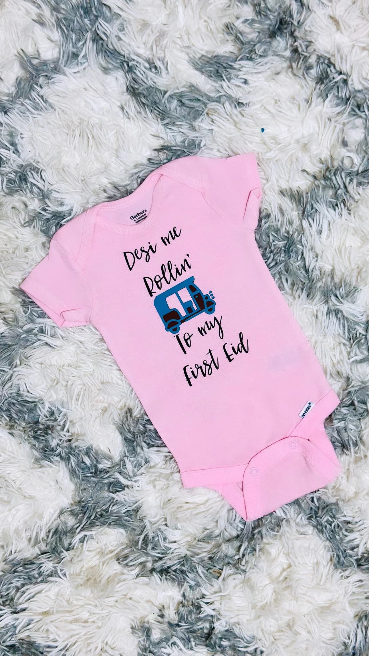 Desi Me Rollin' Rickshaw Baby bodysuit - Ramadan/Eid Gift - image 3
