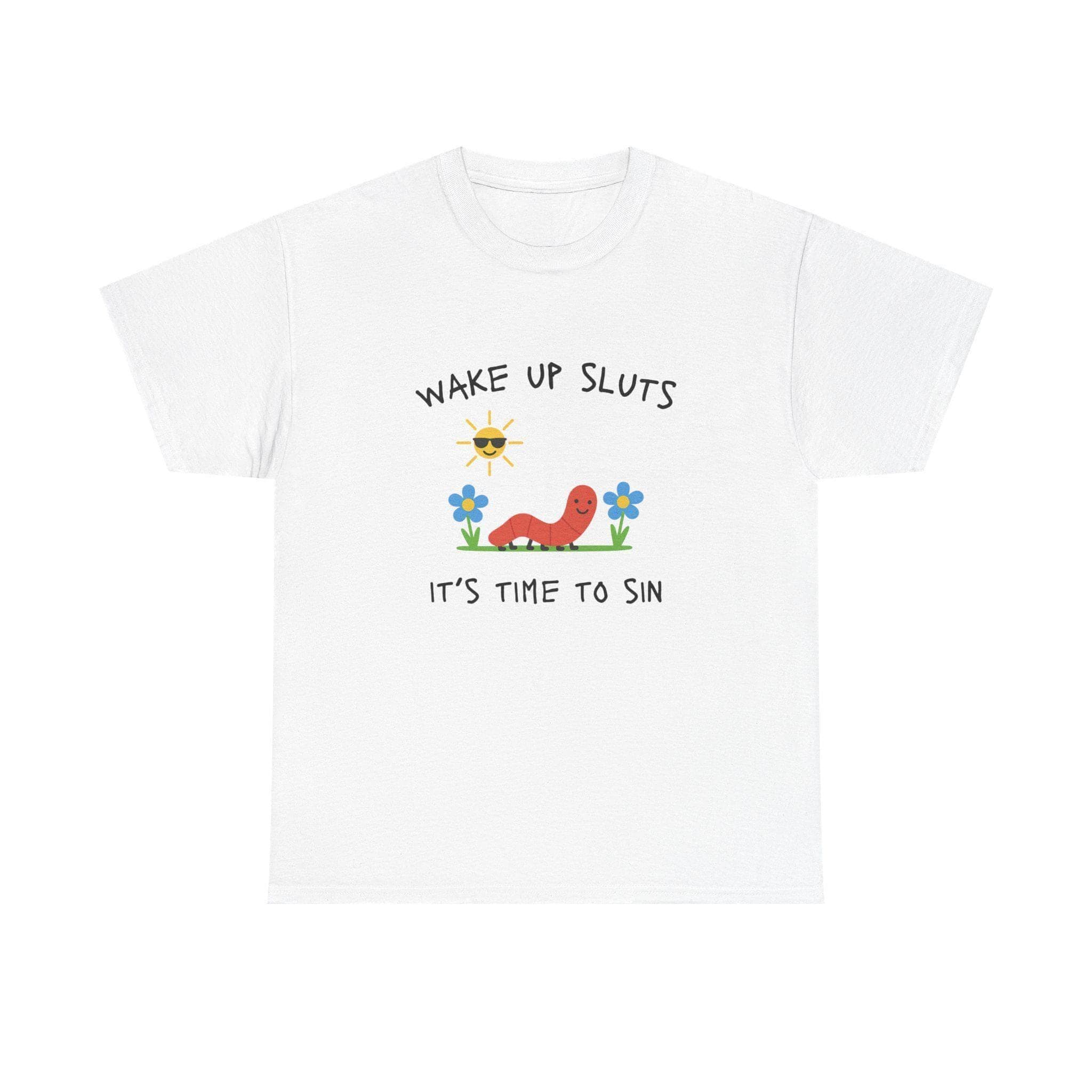 Wake Up Sluts T-Shirt funny animal shirt meme graphic tee sarcastic t-shirt cursed tshirt unhinged humor top viral t-shirt - image 4