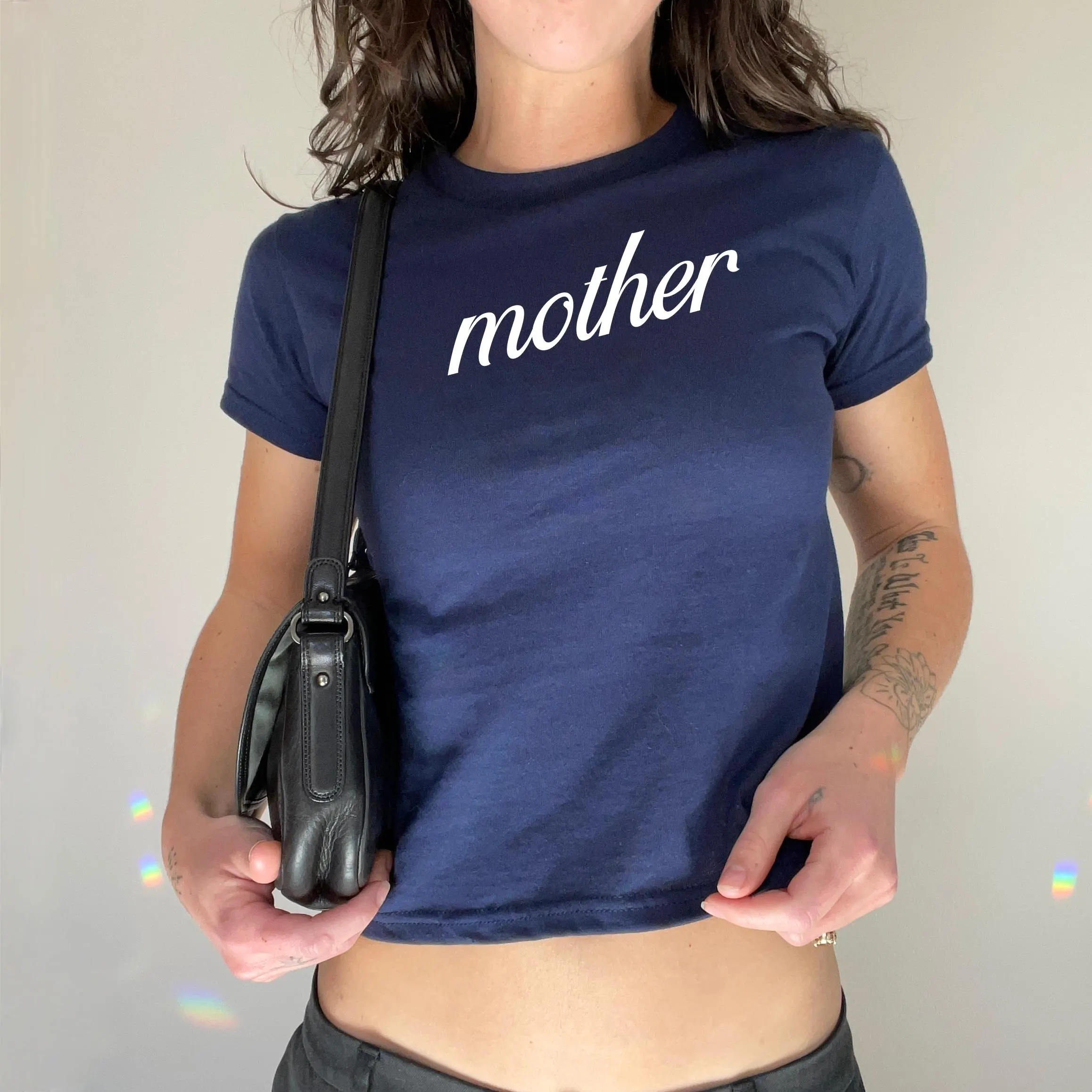 Mother Baby Tee, Graphic Baby Tee, Coquette Baby Tee, Y2K Baby Tee, Cute Baby Tee, Girly Baby Tee, Womens Baby Tee