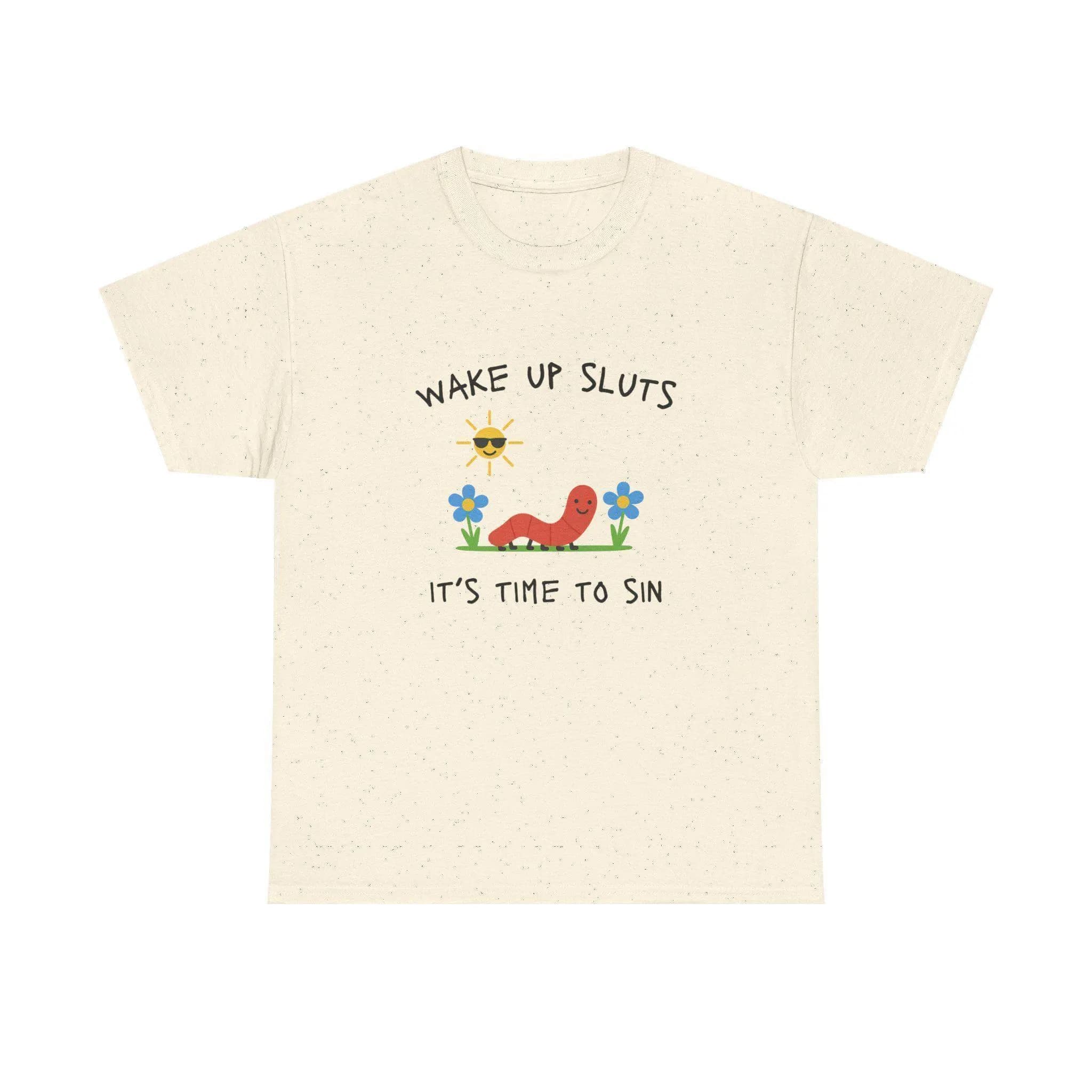 Wake Up Sluts T-Shirt funny animal shirt meme graphic tee sarcastic t-shirt cursed tshirt unhinged humor top viral t-shirt - image 5