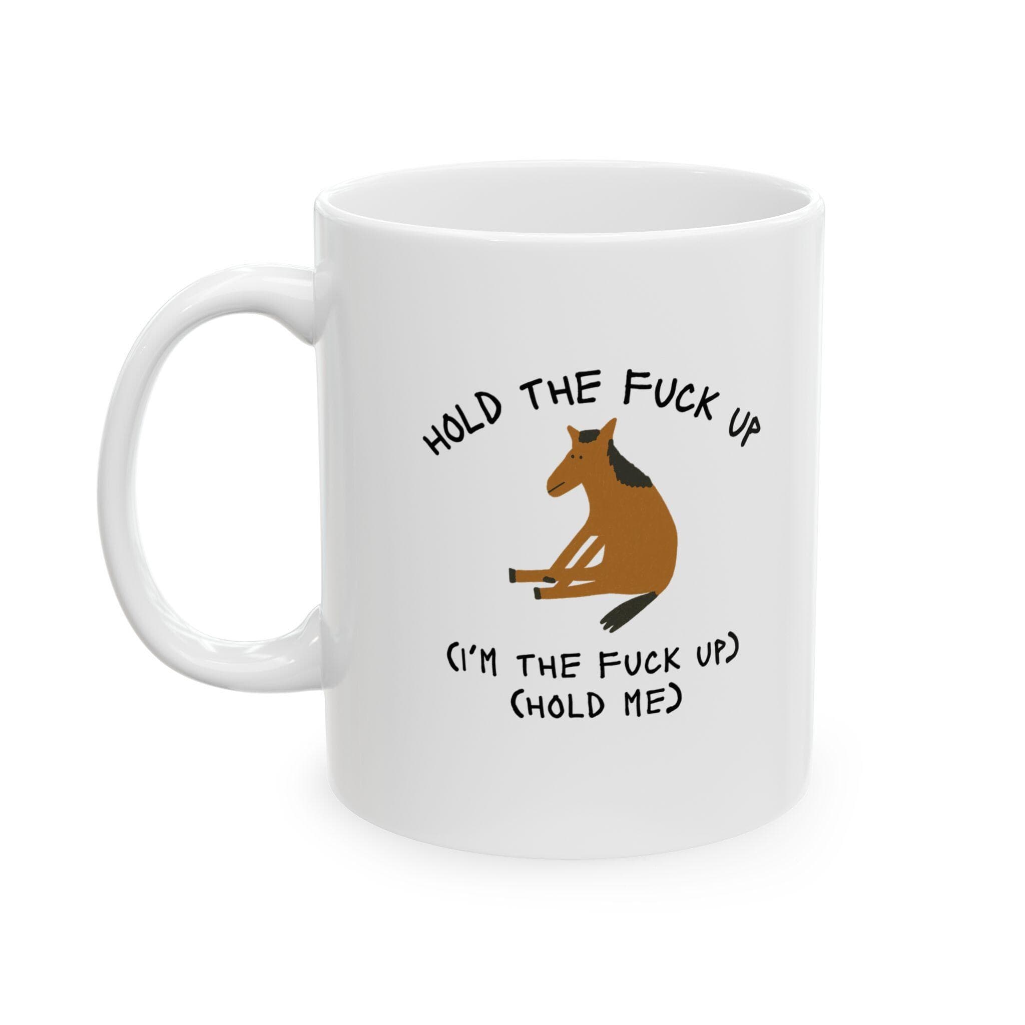 Fuck up Mug Novelty Sarcastic Humor Funny Mug Gift Ironic Cursed Meme Ceramic Coffee Cup Work Office Mug - image 3
