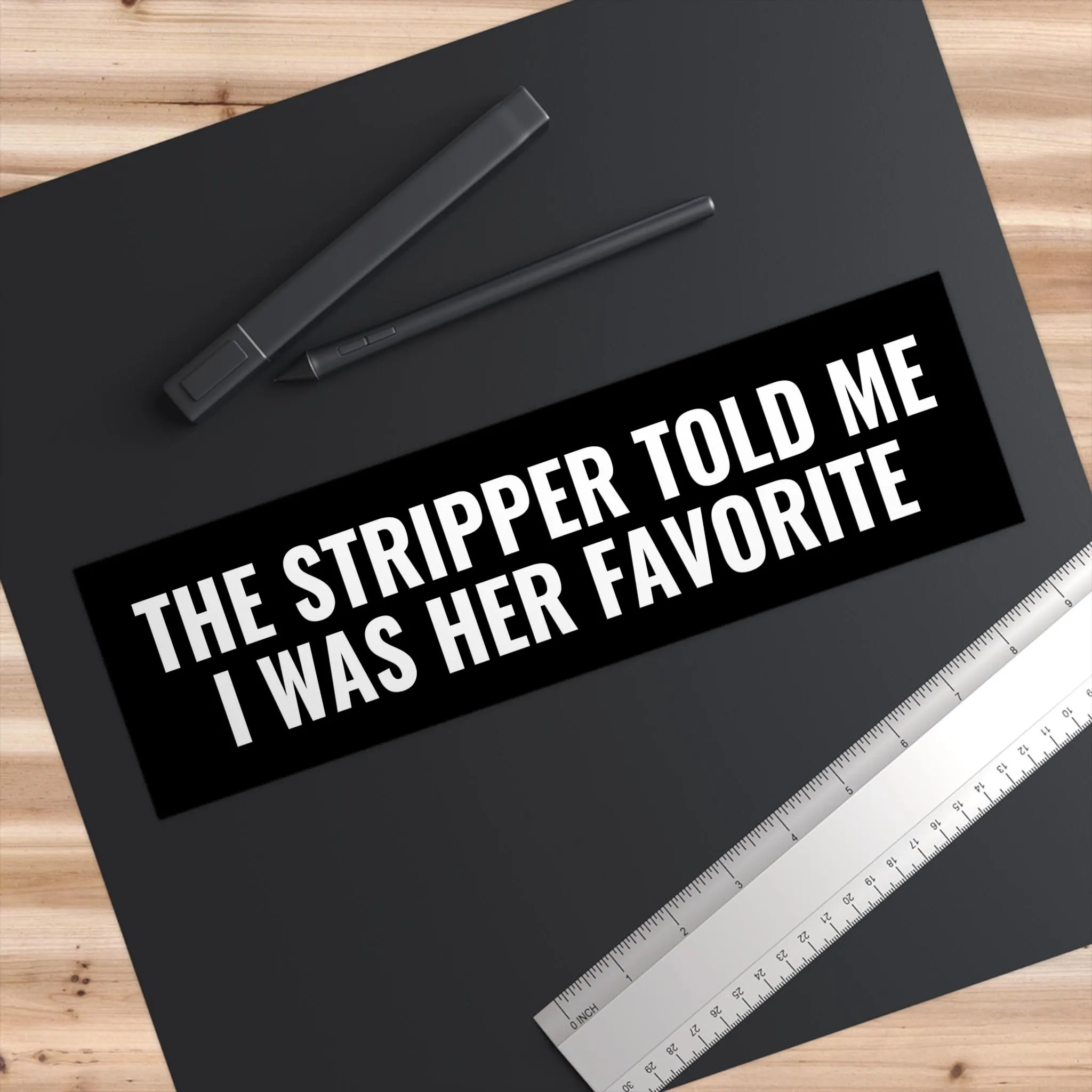 Stripper Bumper Sticker viral trending sticker ironic edgy meme funny sarcastic decal chaotic absurd humor internet unhinged quote - image 4