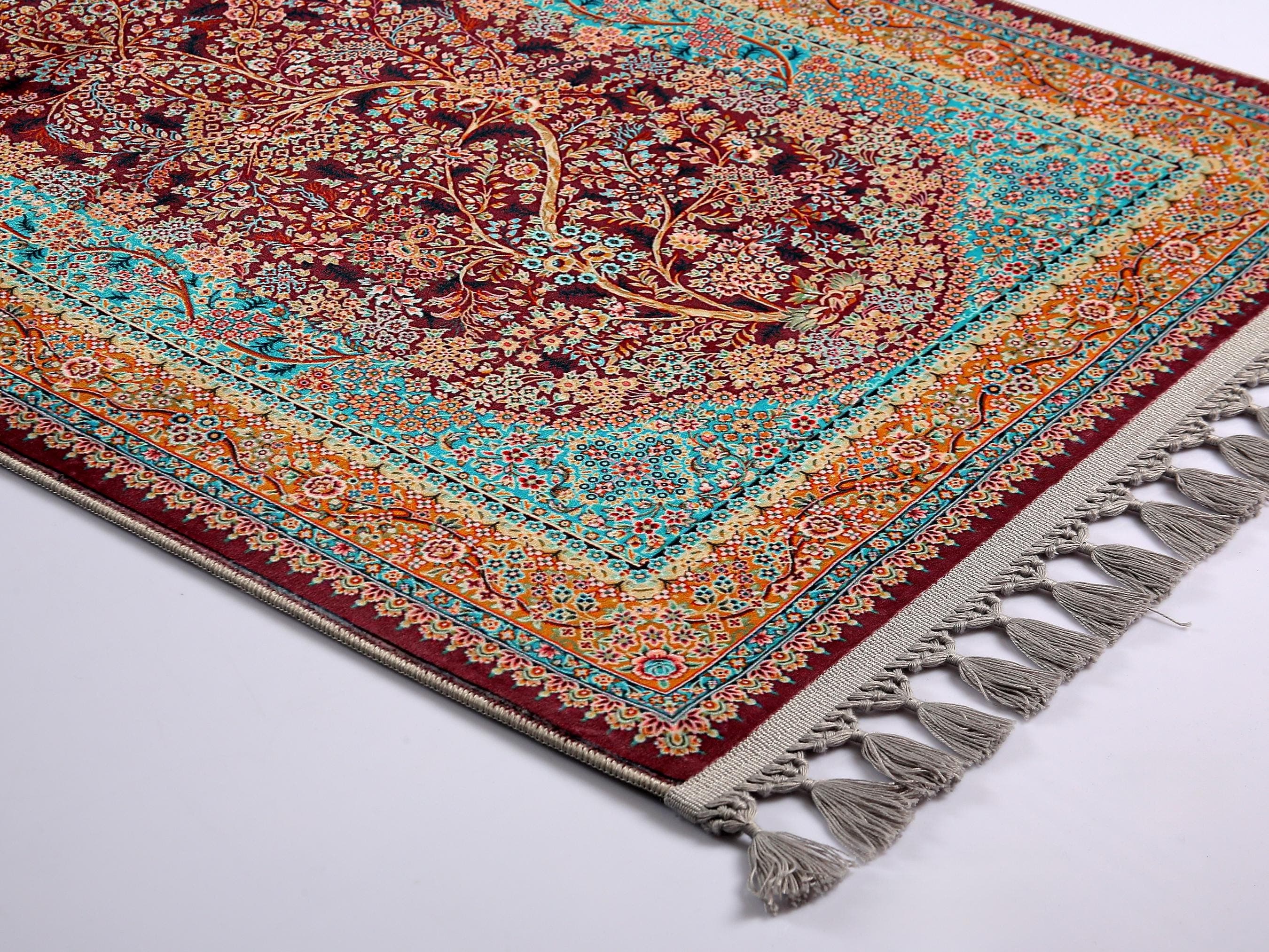 Prayer Mat Tree of Life Prayer Rug: Soft Silky Personalized Muslim Gifts For Her - image 5