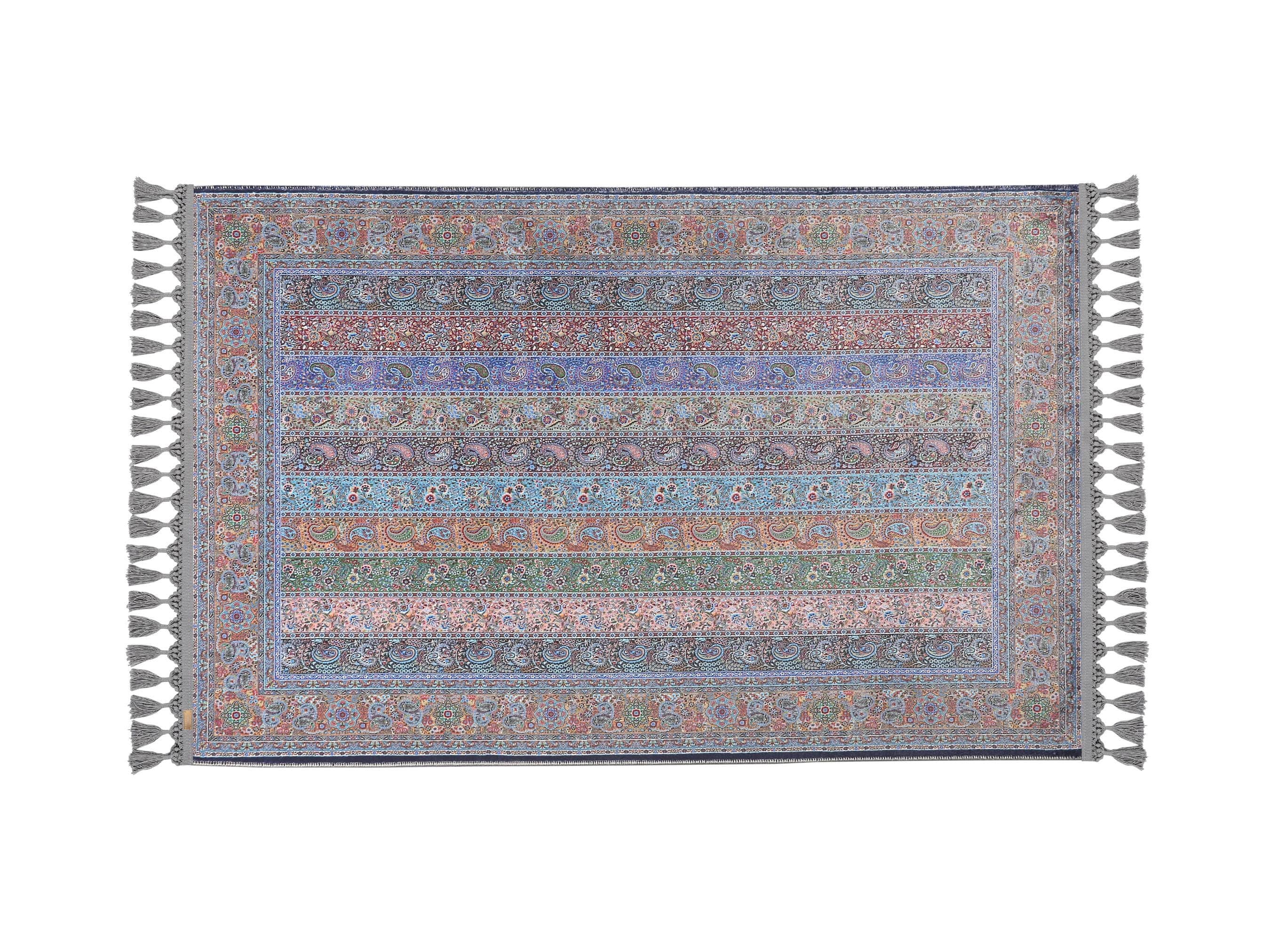 🧵 Thickness: 7 mm  
⚖️ Weight: 1.738 kg/m²  
🪑 Non-slip Cotton Base – Secure on All Floor Types  
🧺 Machine Washable at 30°C | Robot Vacuum Compatible  
🎨 Fade-Resistant Floral Print – Elegant & Vibrant  
🌍 Made in Istanbul, Turkey by Prayer Rug Lux  
🎁 Gift for Eid, Mom, Dad, Sister, Aunt – Custom Sizes Available