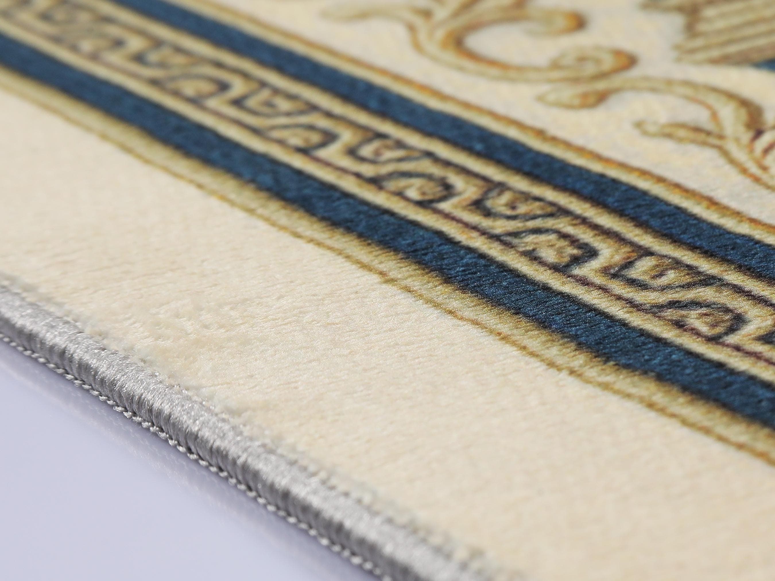 Prayer Mat Blue Mihrab Prayer Rug Soft Silky Islamic Muslim Gift Gebetsteppich Janamaz Rugs - image 5