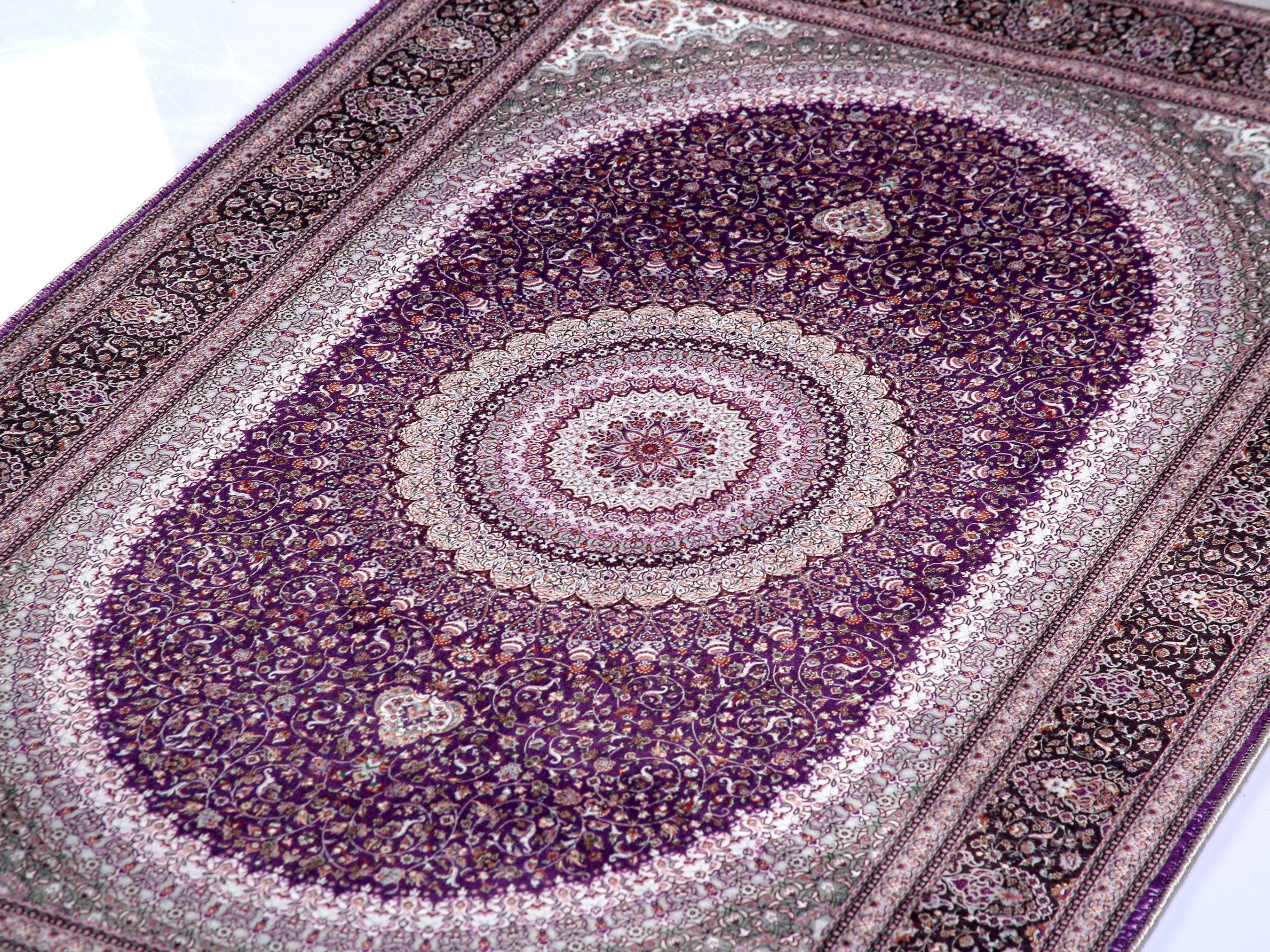 Prayer Mat Purple Prayer Rug Turkish Soft Silky Islamic Muslim Gift Gebetsteppich Janamaz Sajadah - image 5